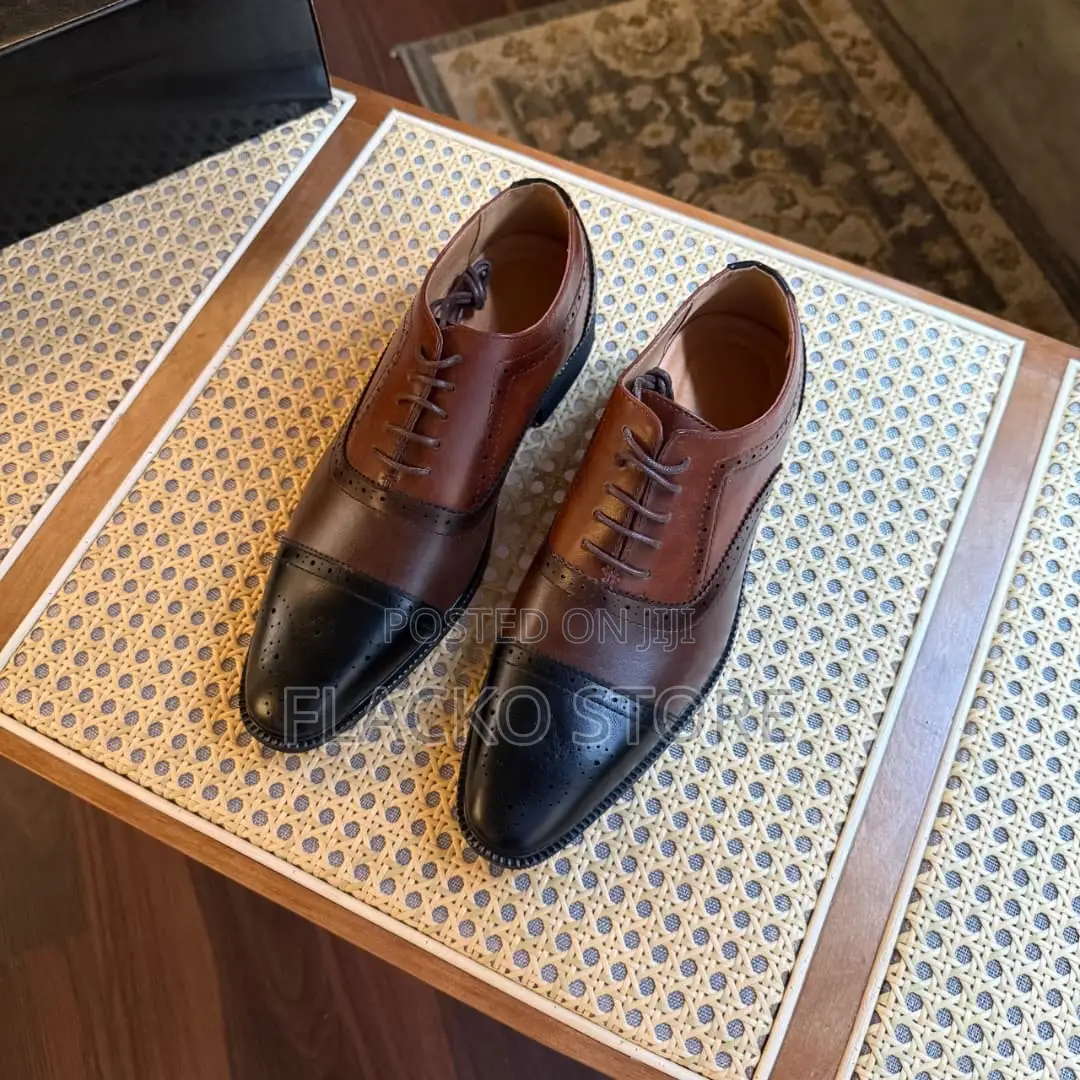 Original Tri-Toned Oxford Leather Brogue Shoes