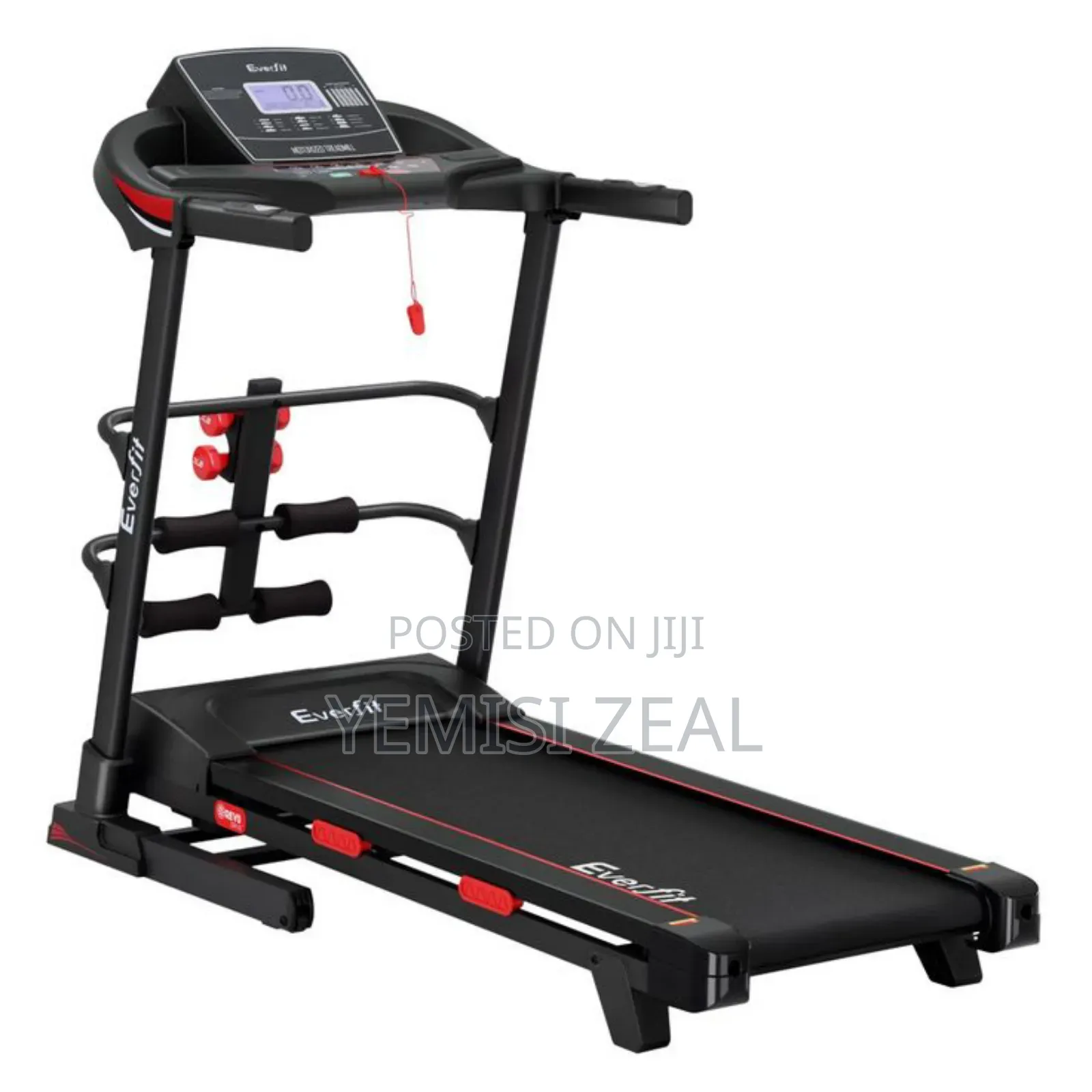2hp Treadmill Machine With Dumbbell, Twister And Massager