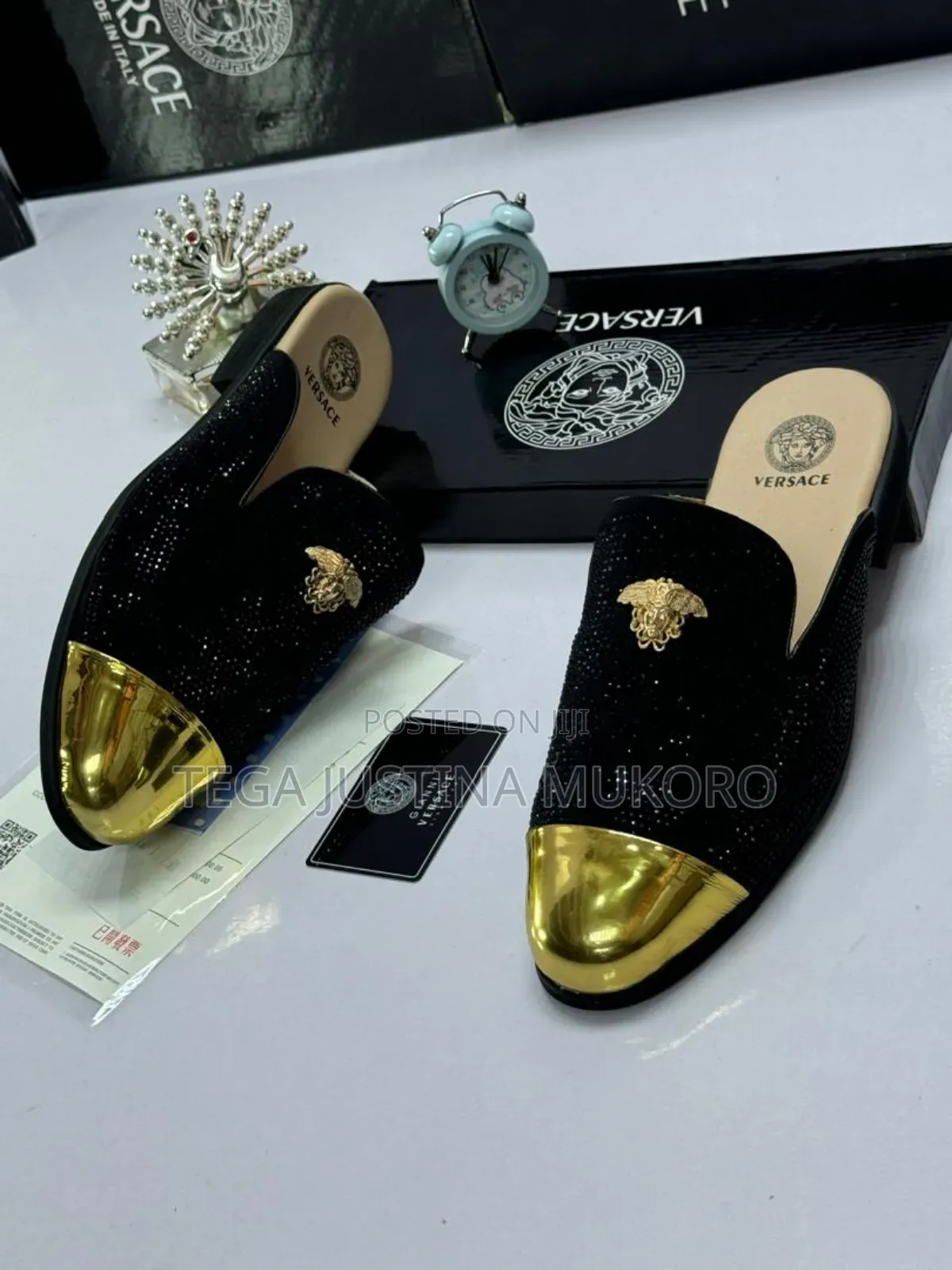 Versace Men's Studded Half Shoe