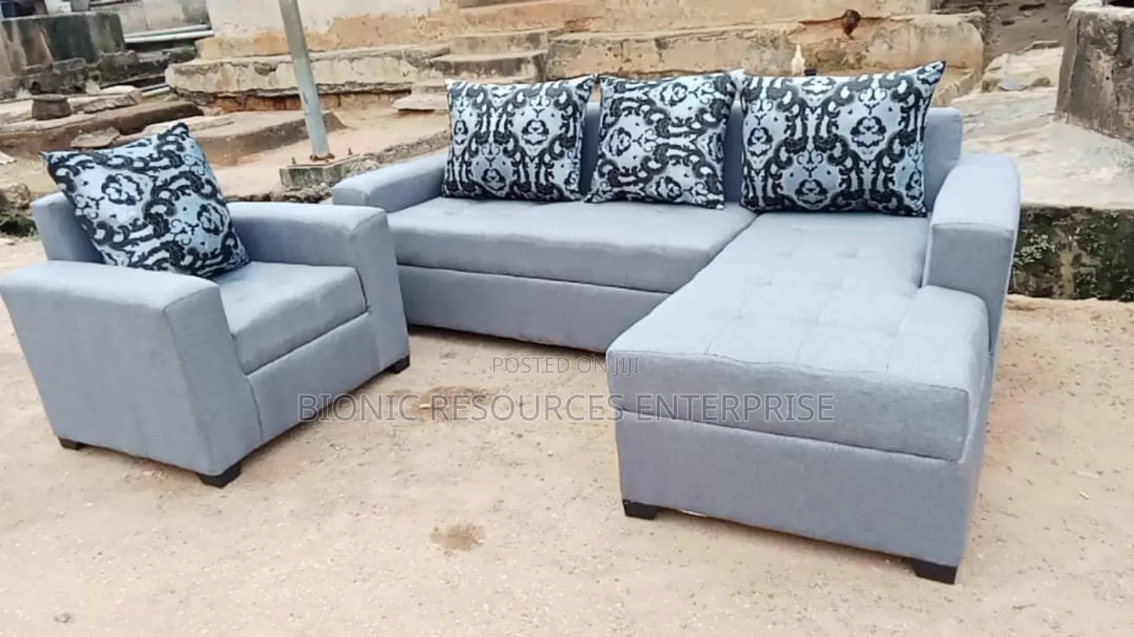 Locally Made 7 Seaters L Shape Chairs