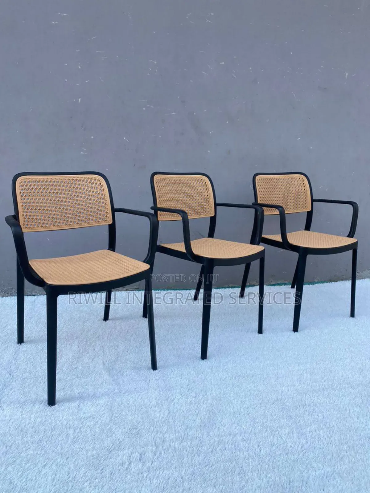 Plastic Rattan Inspired Chair