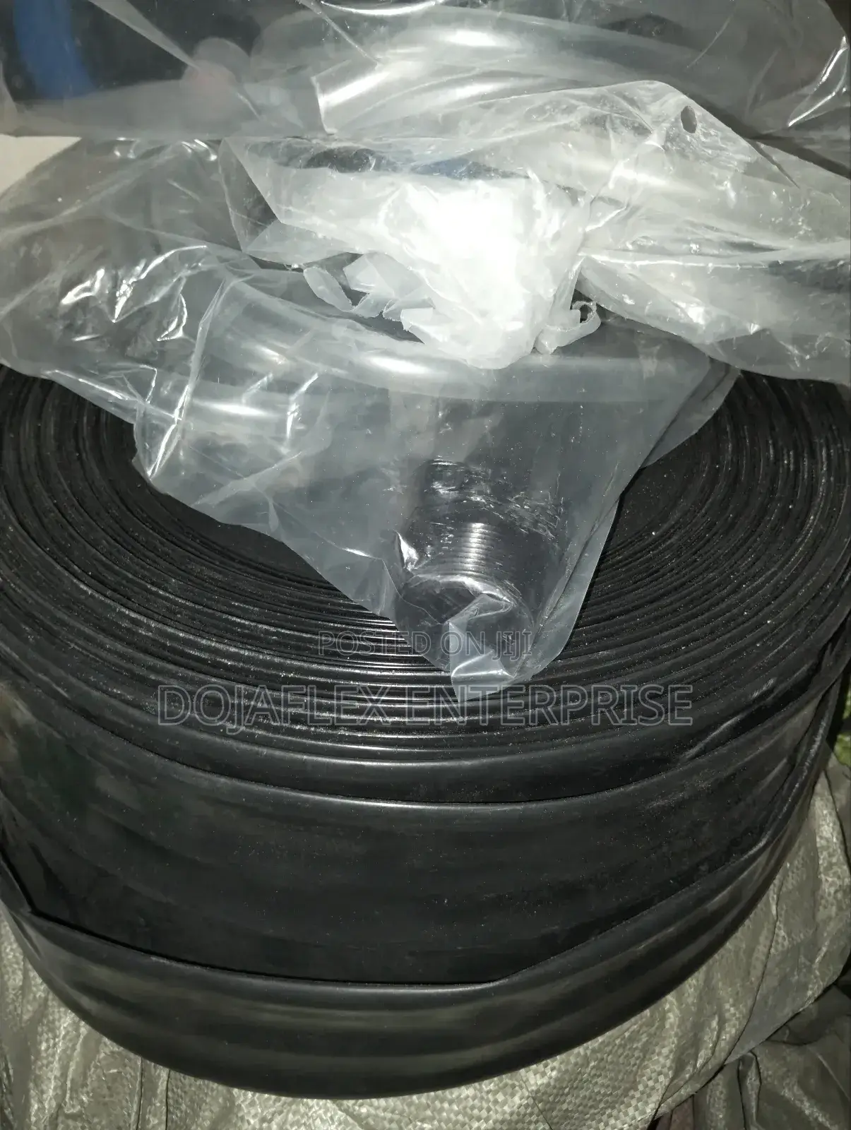 Lay Flat Hose Black