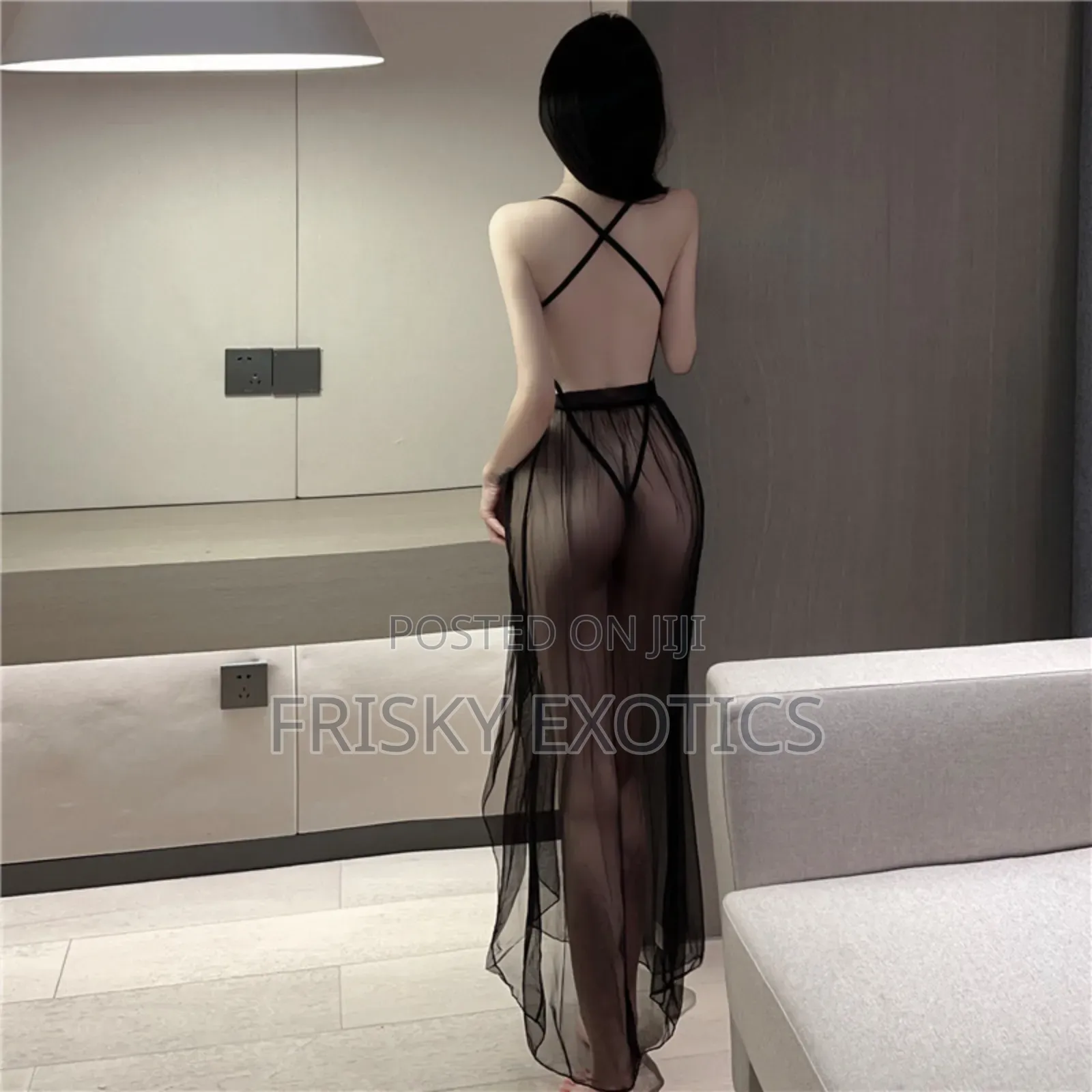 2pcs Lace Bodysuit With Long Skirt