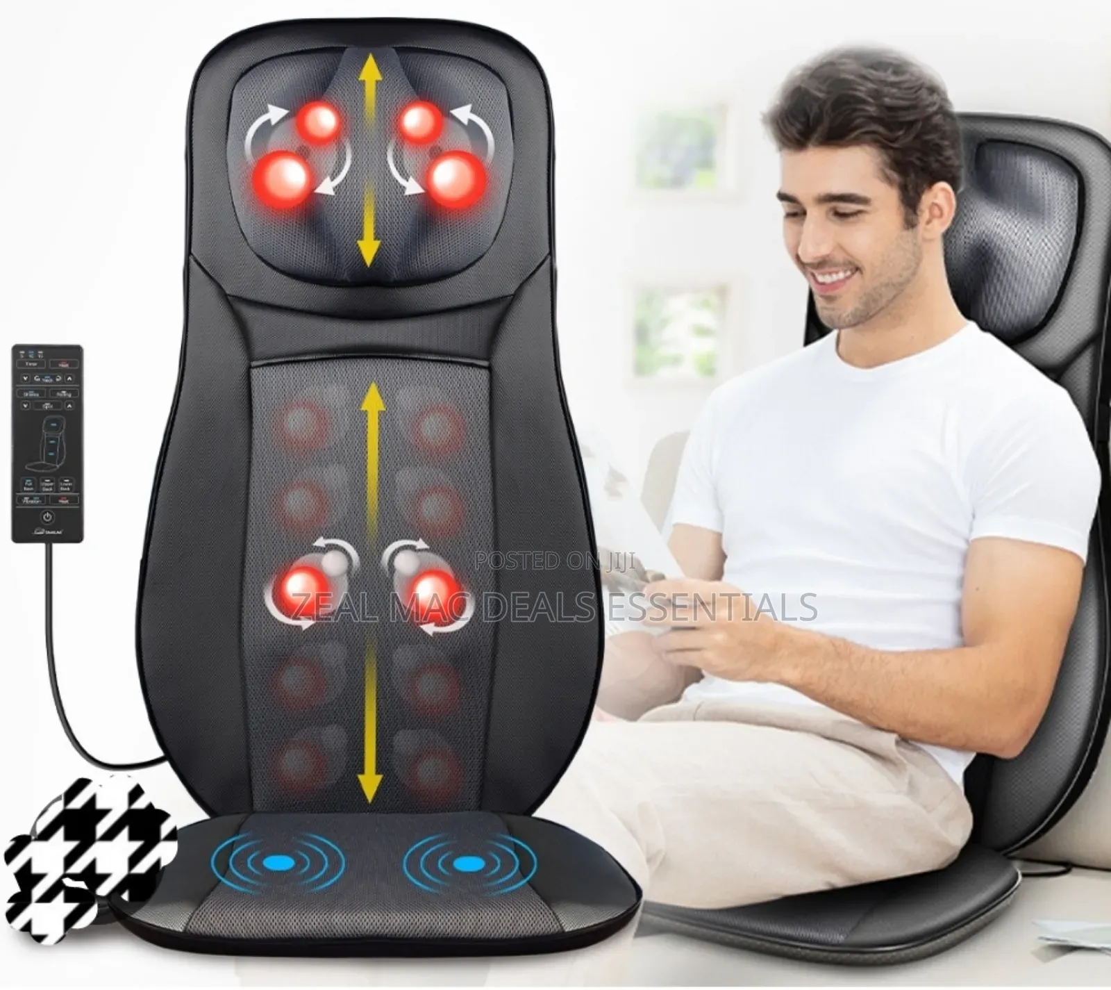 Neck and Back Massager With Remote(Automobile Chair)