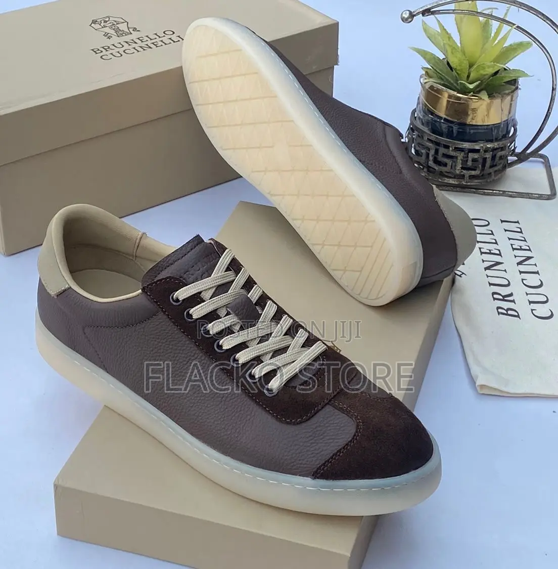 Original Brunello Cucinelli Leather Sneakers