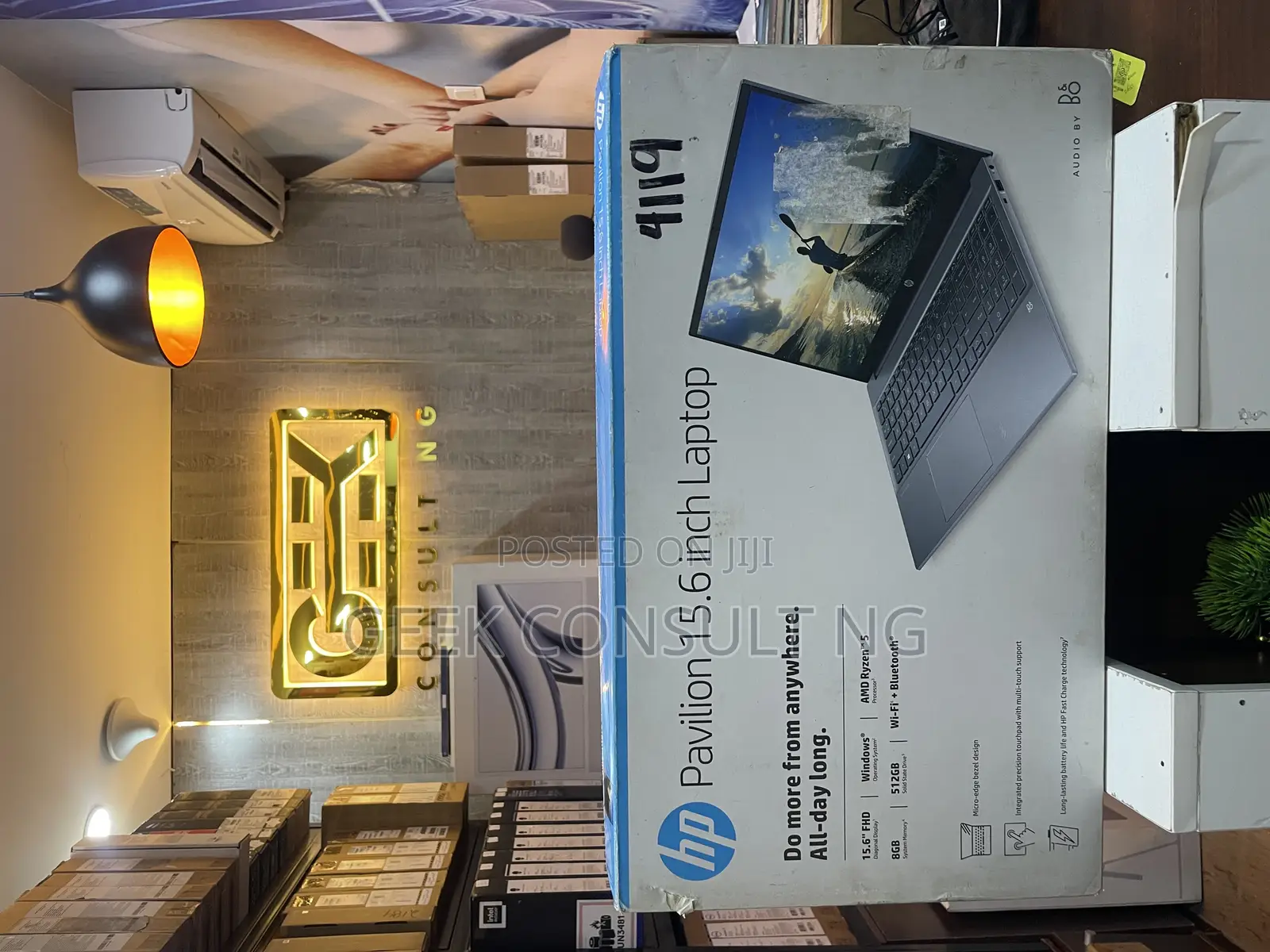 New Laptop HP Pavilion 15 8GB AMD Ryzen 5 SSD 512GB