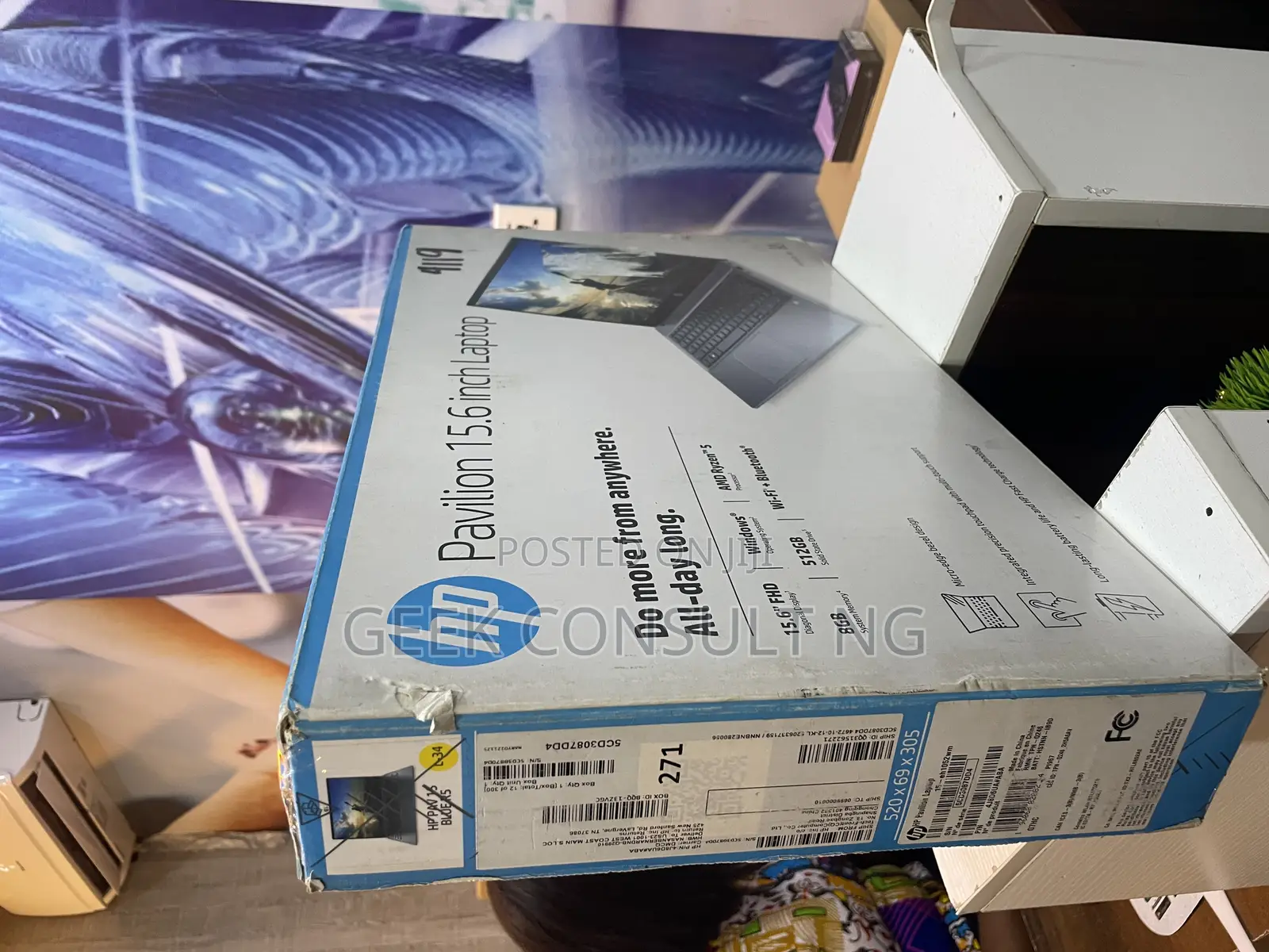 New Laptop HP Pavilion 15 8GB AMD Ryzen 5 SSD 512GB