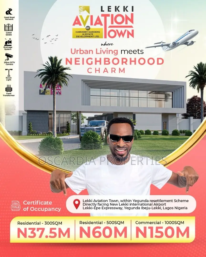 Land for Sale at Lekki Epe Expressway, Facing Lekki Int Airport