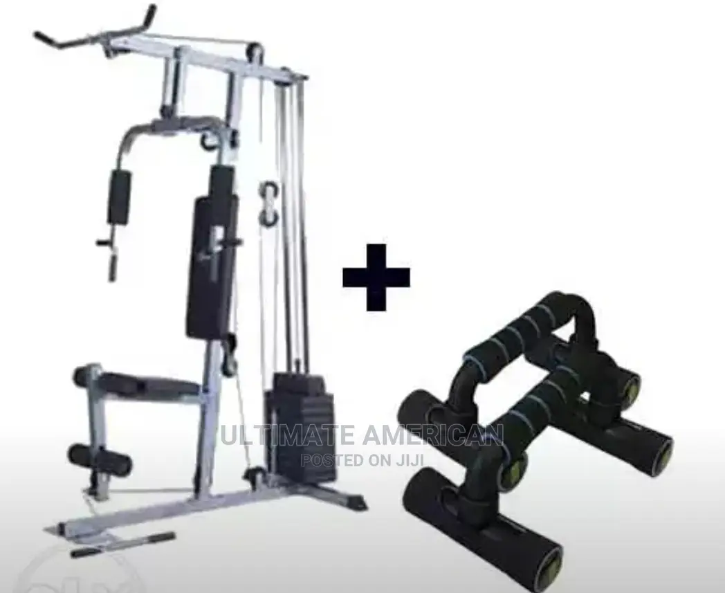 Station Gym + Push-Up Bar and 50kg Weight Brand New