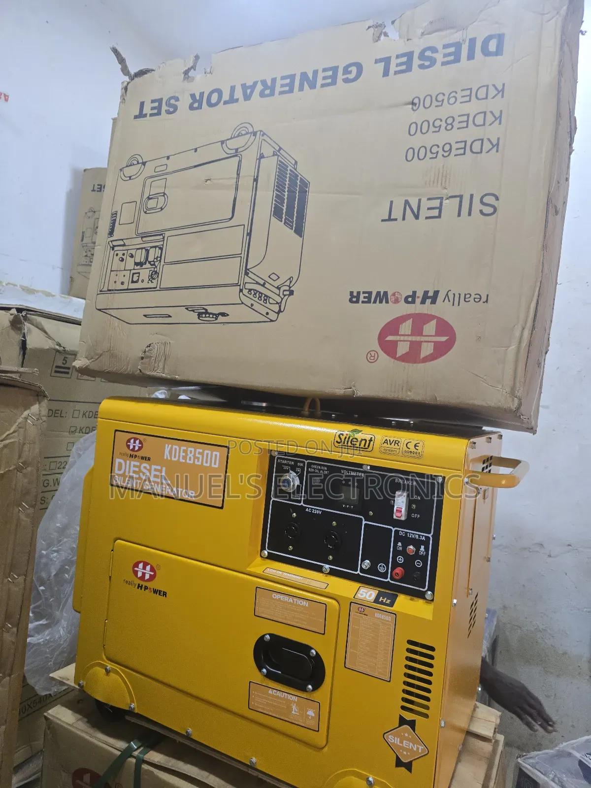 Really H.Power Diesel Soundproof Gen 1years Wty 100%Copper Coil
