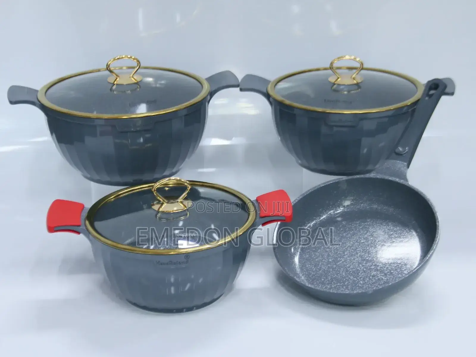 A Set of Non-Stick Aluminum Cookware.