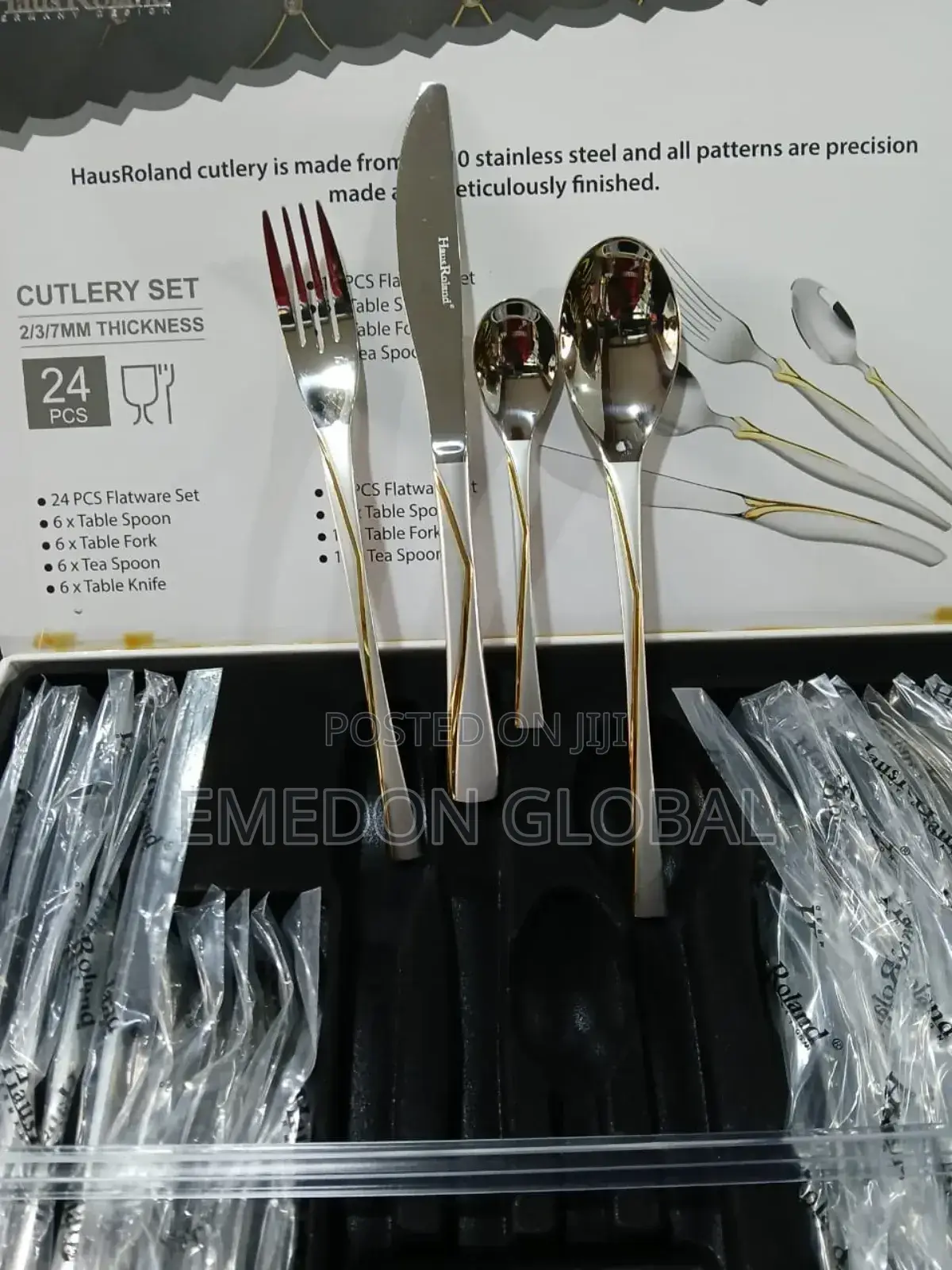 Haus Roland 24-Piece Flatware Set.