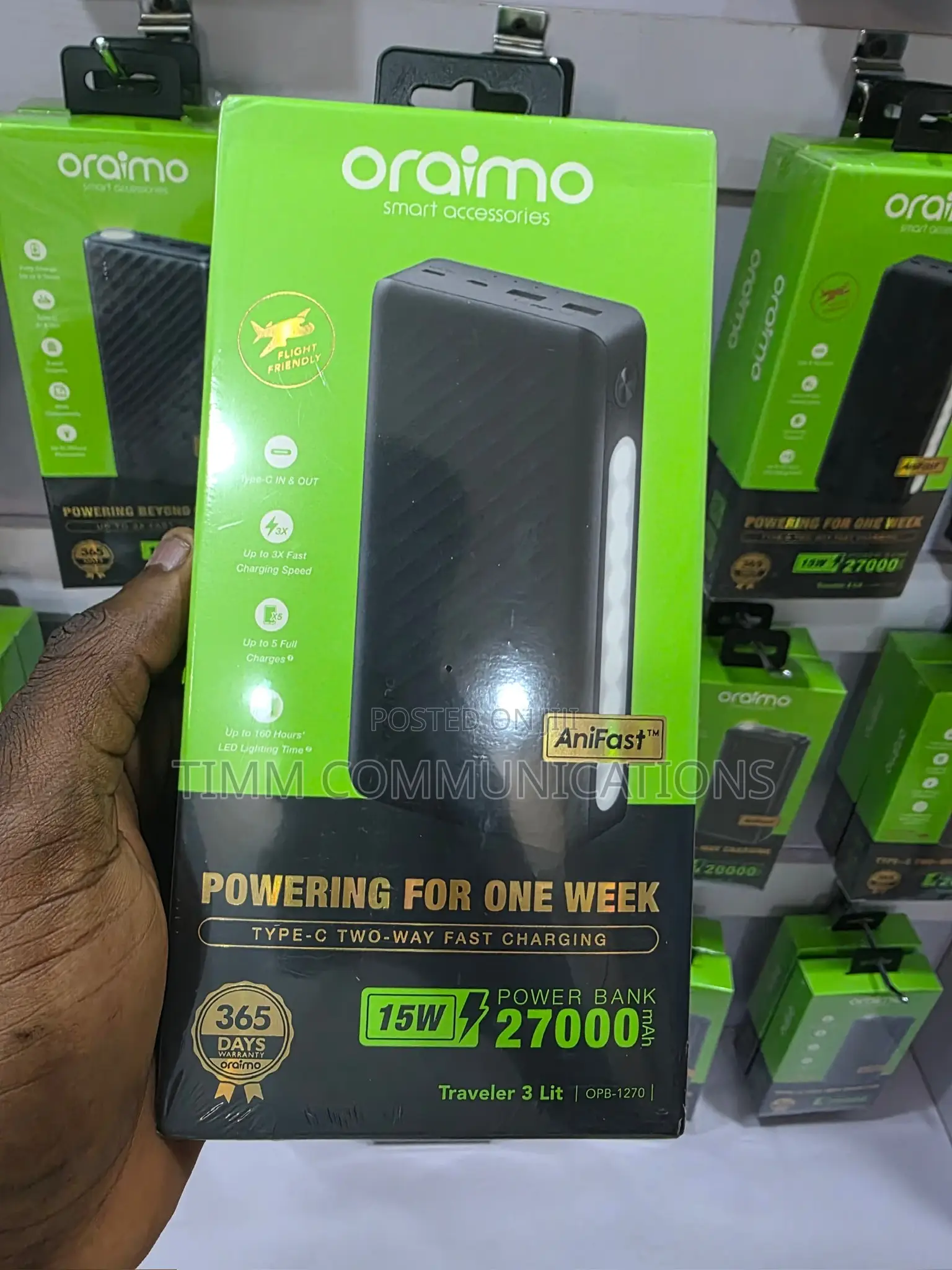 Oraimo Flight Friendly 27000mah Power Bank (Opb-1270)