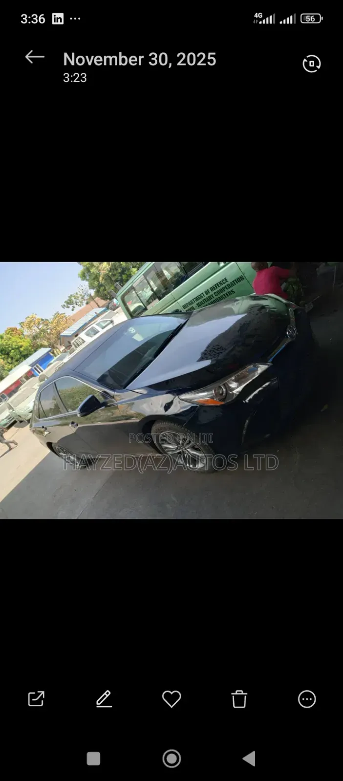 Toyota Camry SE 4dr Sedan (2.5L 4cyl 6A) 2016 Black