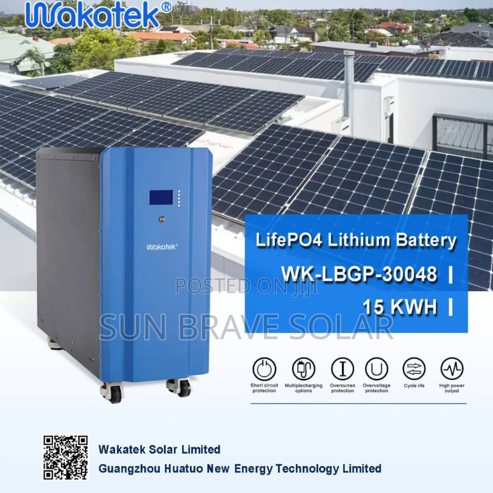 15kwh 48v Wakatek Lithium Ion Battery Available Stock