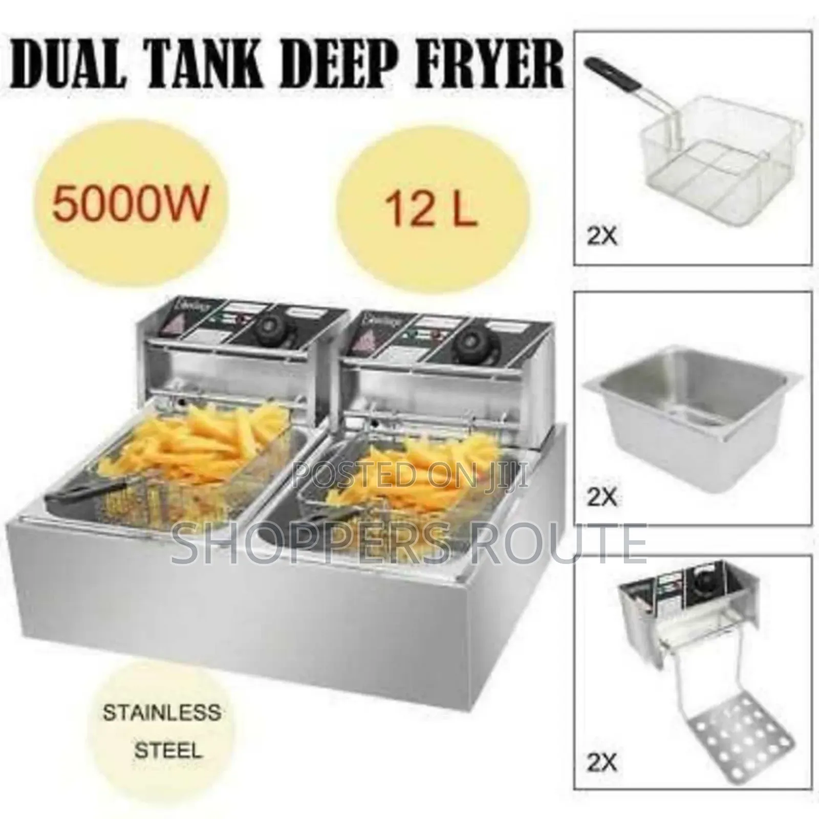 Boma 12l Double Deep Fryer Bm 82