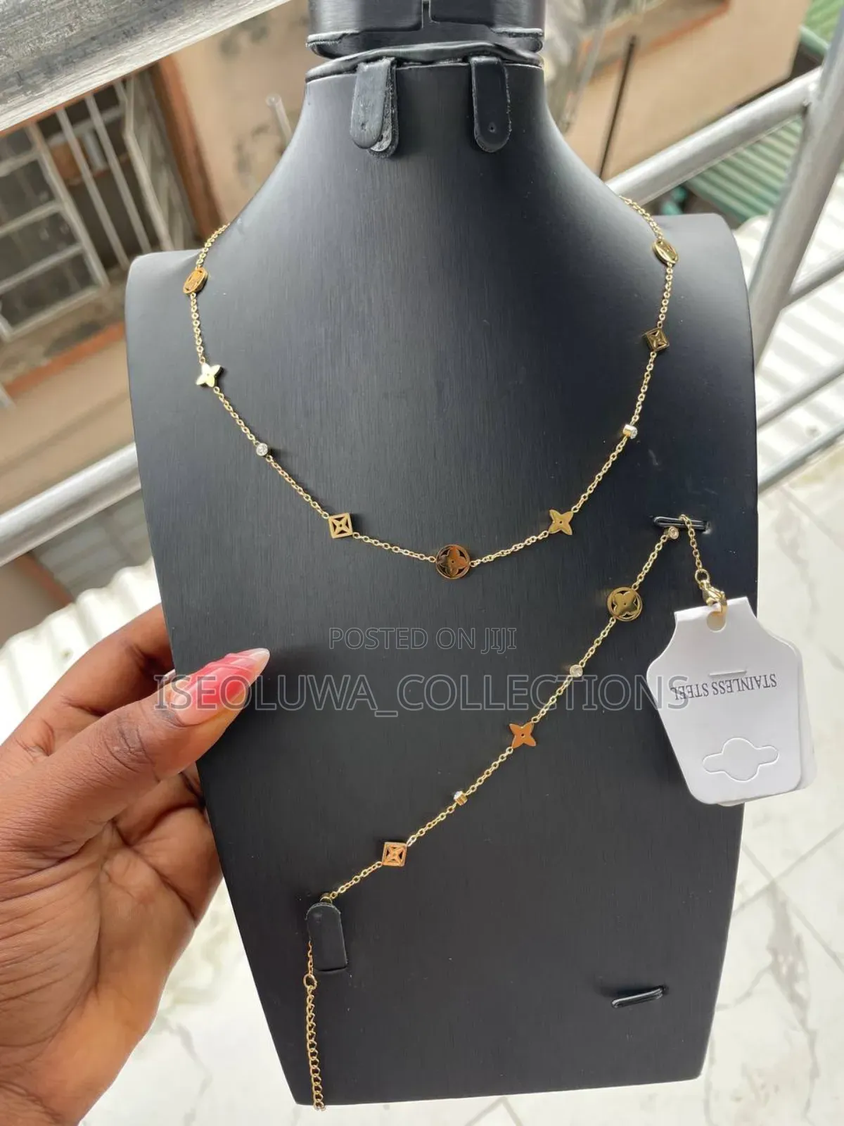 Dainty/Floral Steel Set Non Tarnish