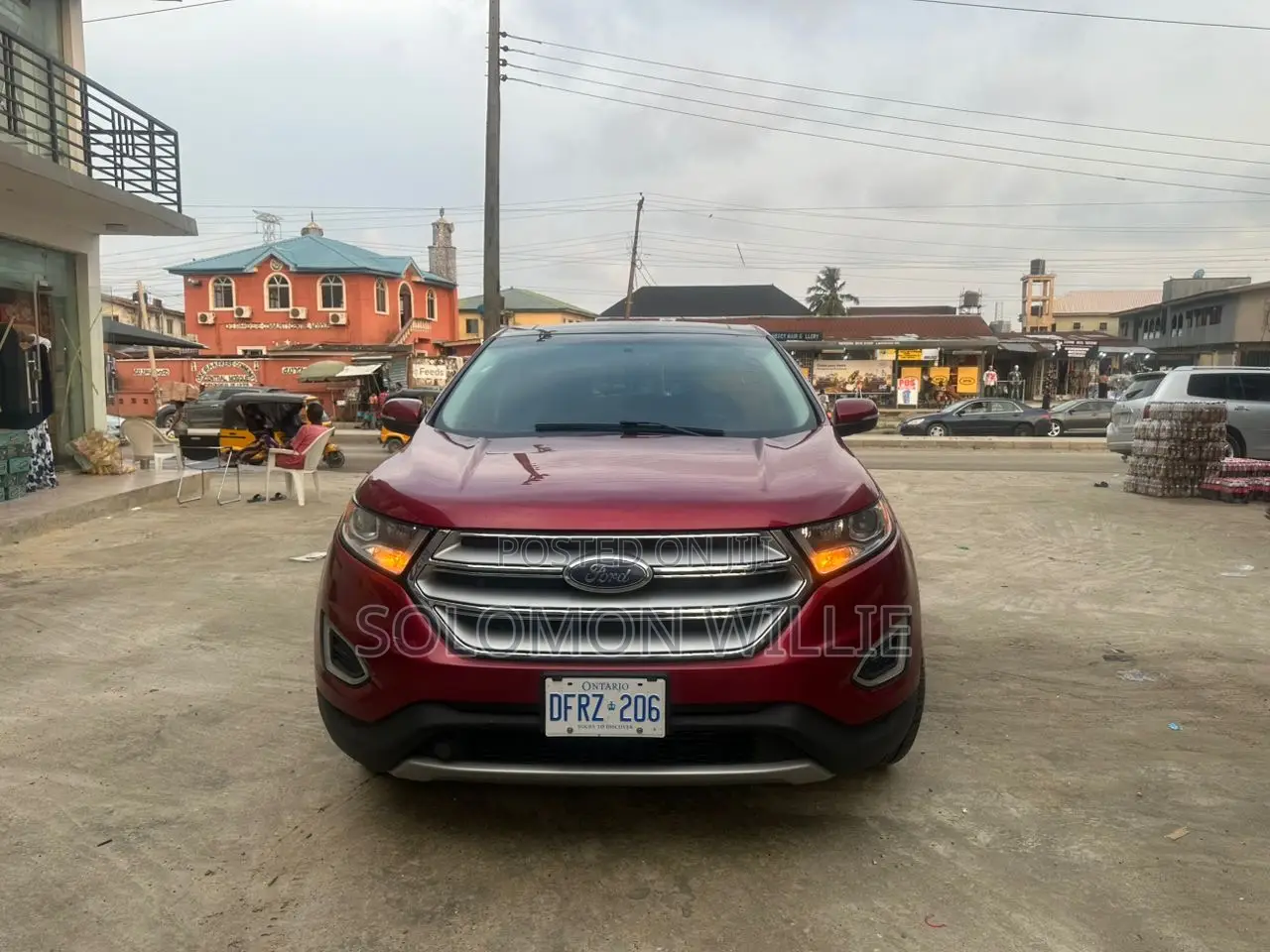 Ford Edge SEL 4dr SUV AWD (2.0L 4cyl Turbo 6A) 2015 Red