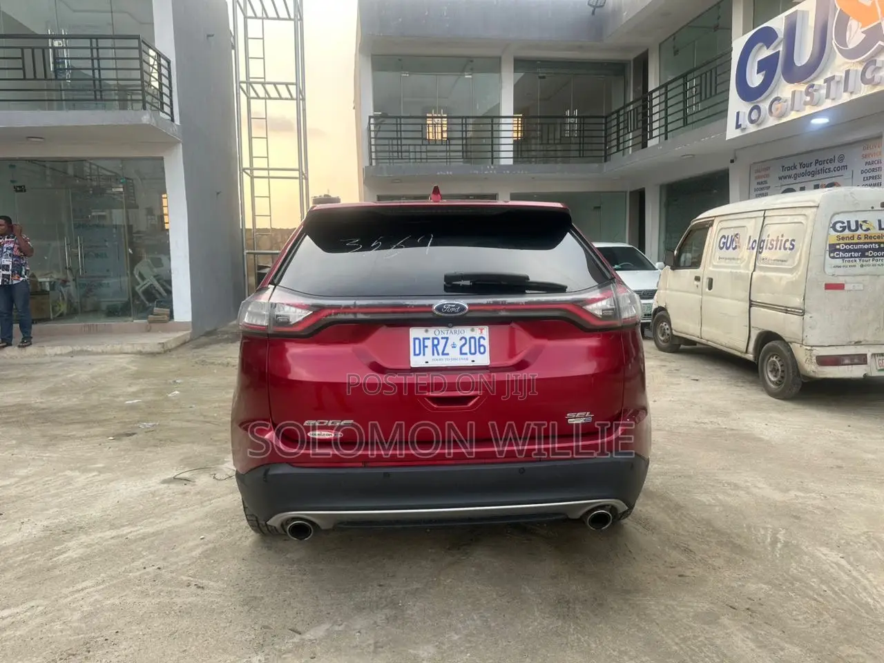 Ford Edge SEL 4dr SUV AWD (2.0L 4cyl Turbo 6A) 2015 Red