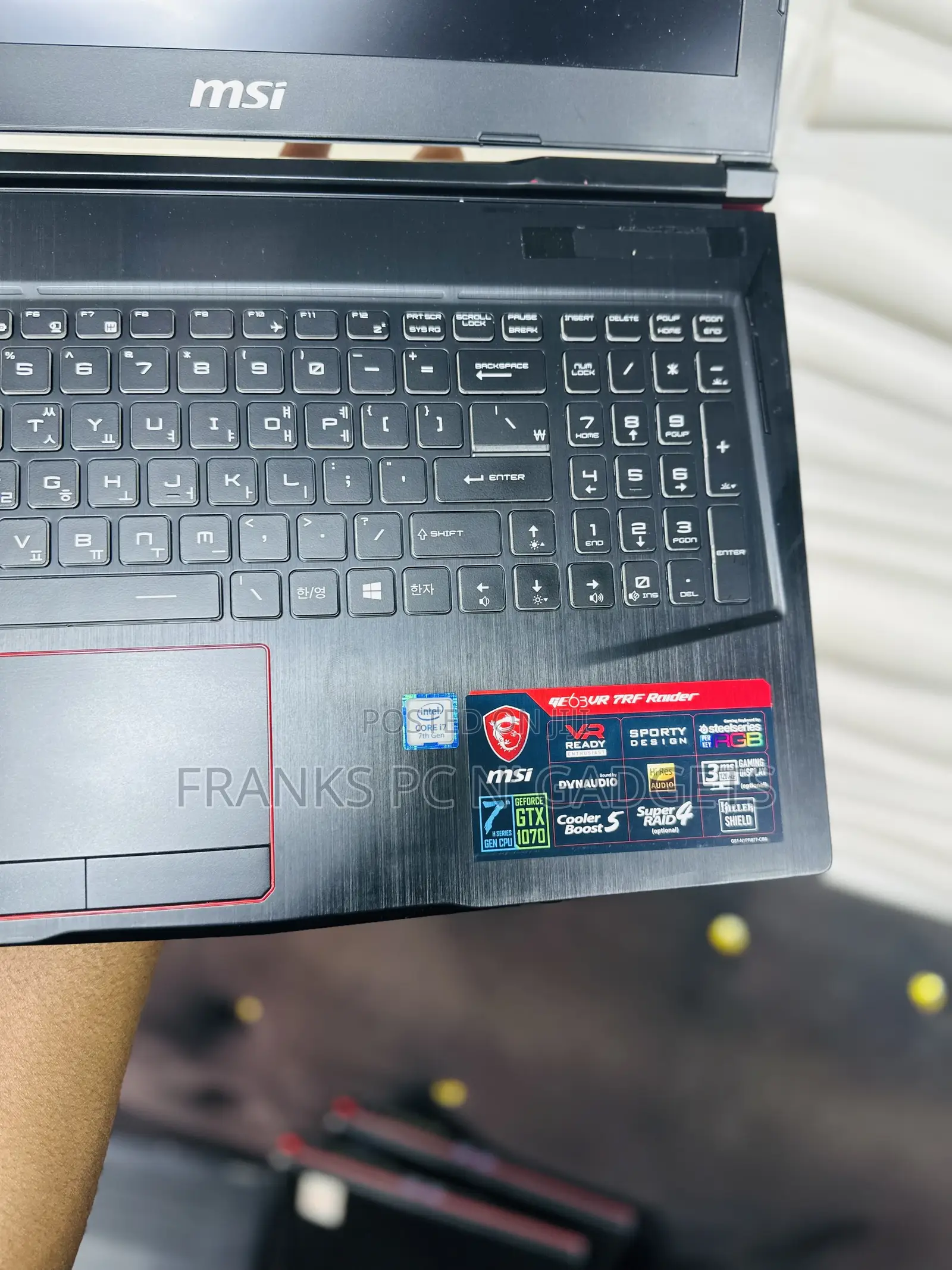 Laptop MSI GE63VR 7RF Raider 16GB Intel Core I7 SSD 512GB