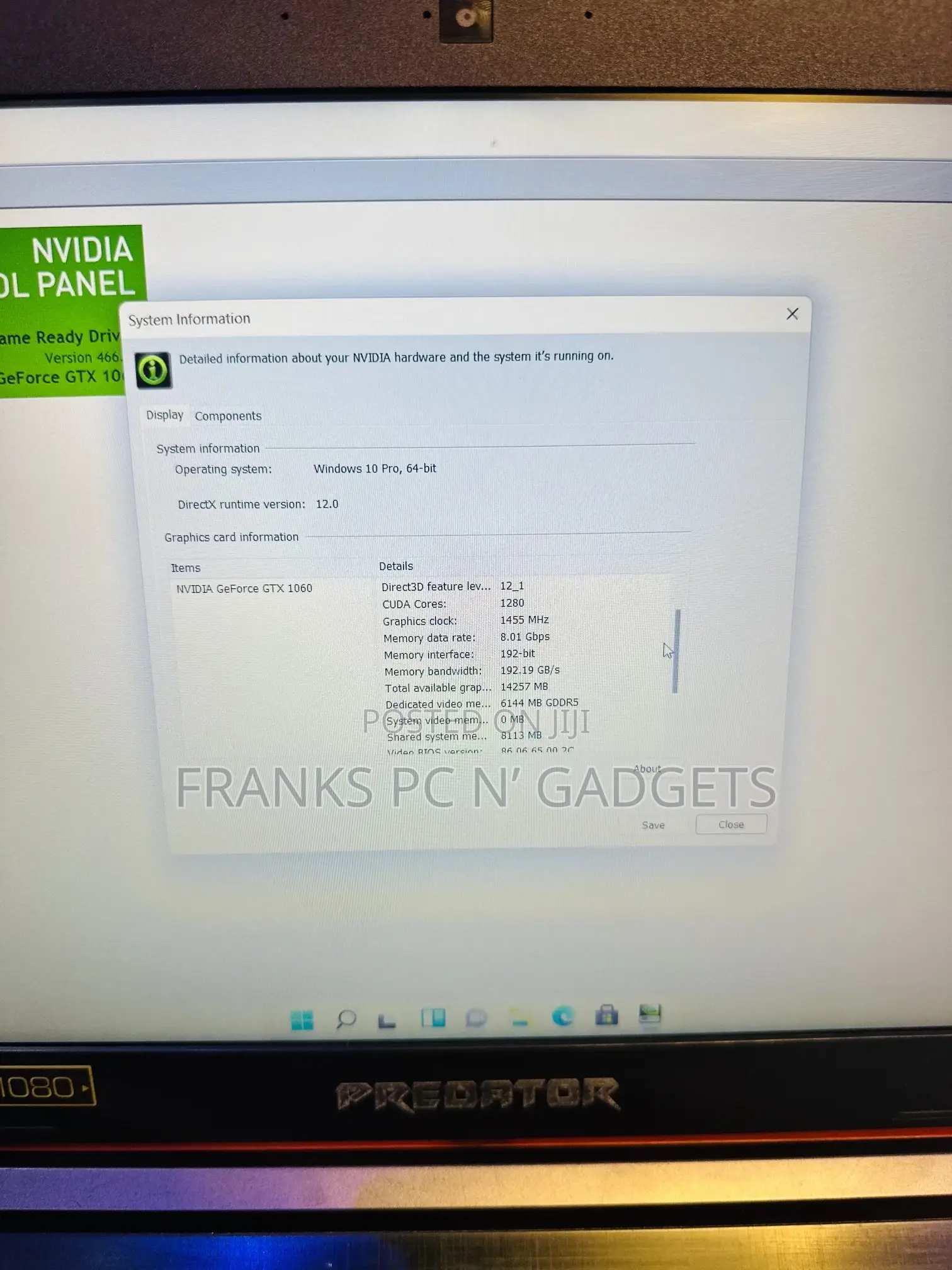 Laptop Acer Predator Helios 300 16GB Intel Core I7 SSD 512GB
