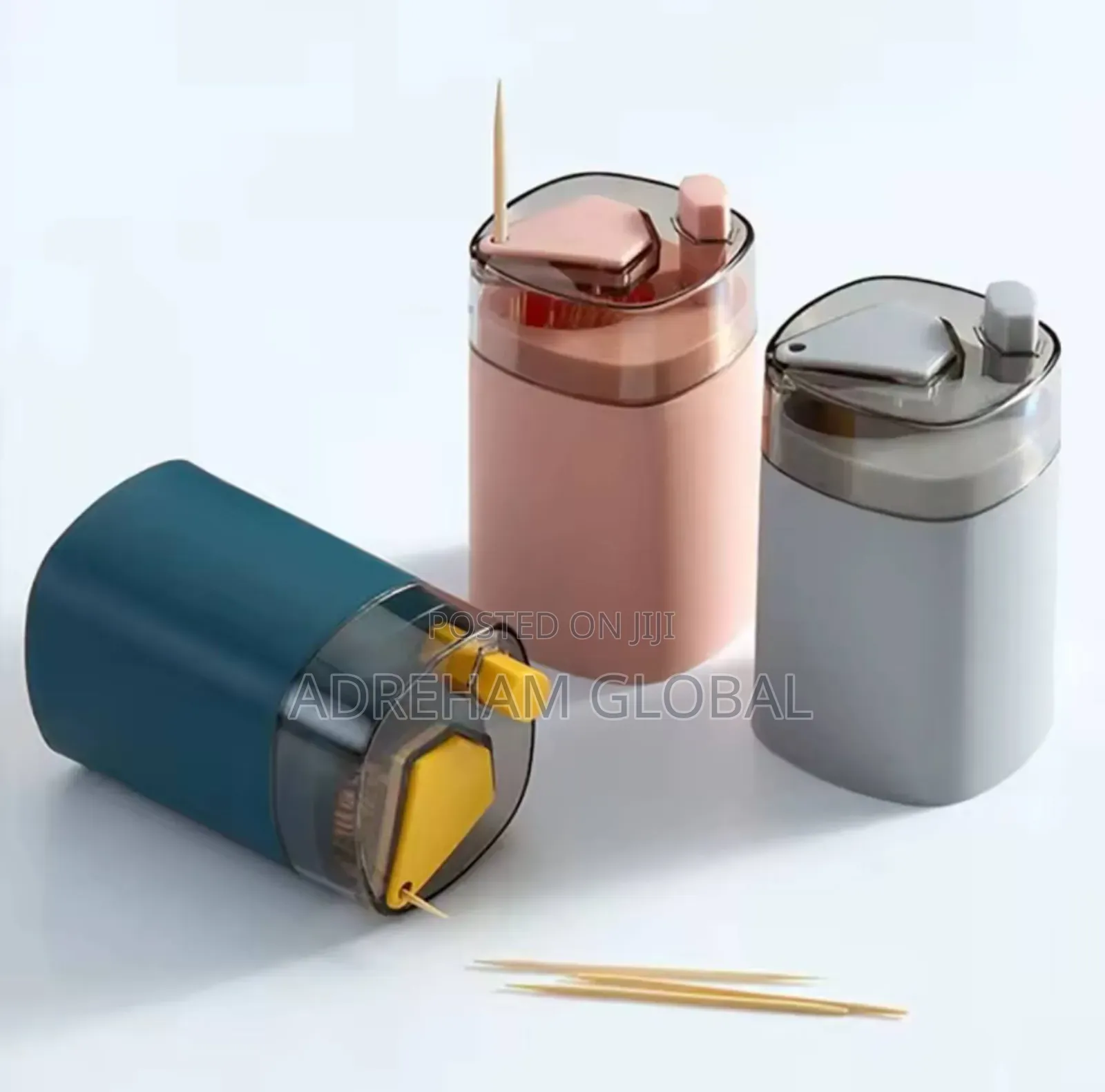 Creative Automatic Toothpick Box, Nordic Home Press Style Bottles Jars