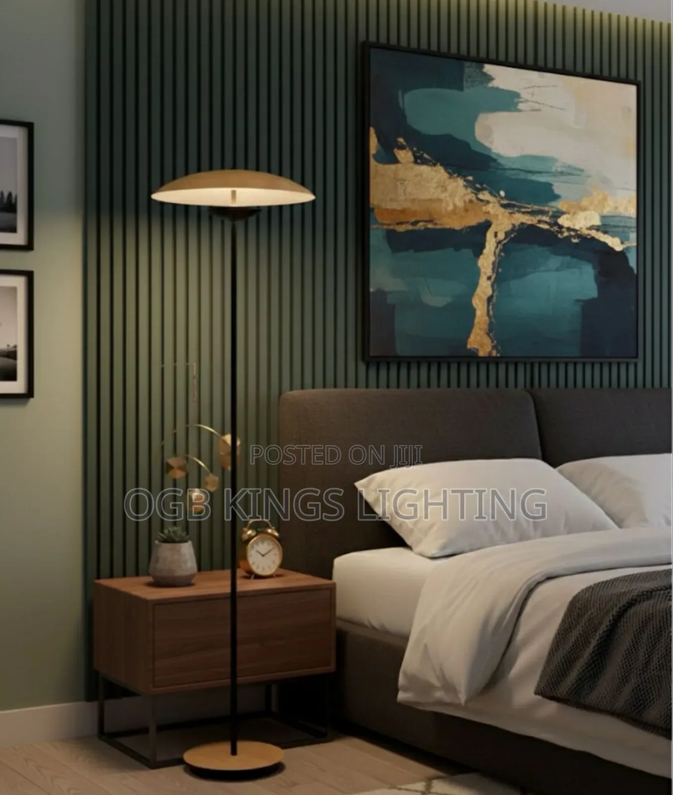 Nordic Art Simple Mushroom Hend Vertical Light Creative Designer