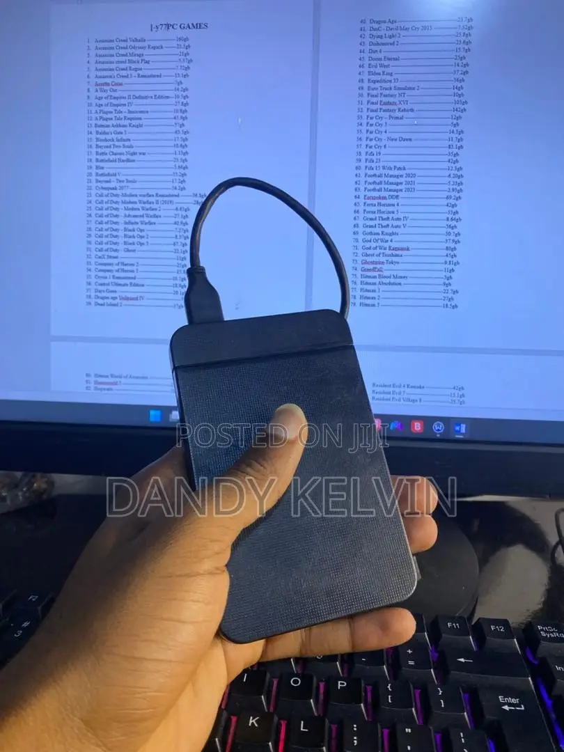 Brand New 1tb External Hard Drive Loaded With Games
