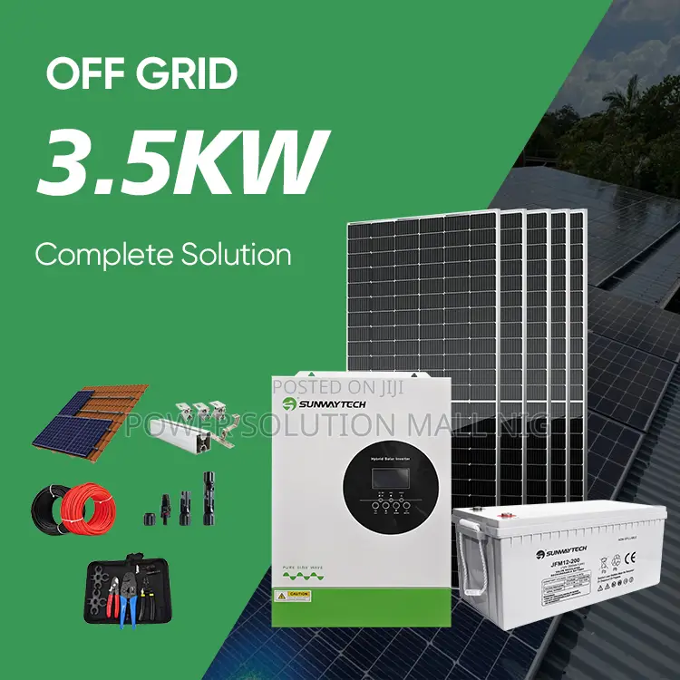 3.5kw Solar Solution Package With Dry Cell Agm Battery