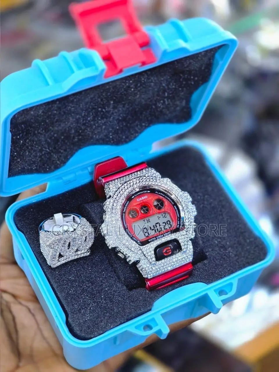 G-Shock Casio Quality Luxury Men Iced Face Water Resistant Wristwatch