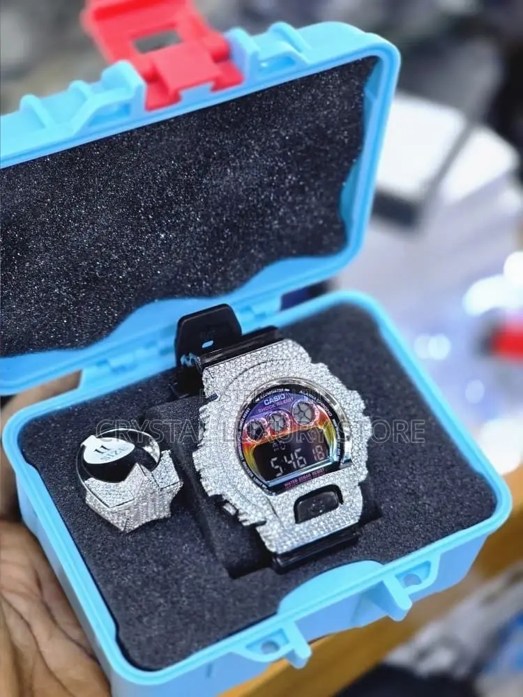 G-Shock Casio Quality Luxury Men Iced Face Water Resistant Wristwatch