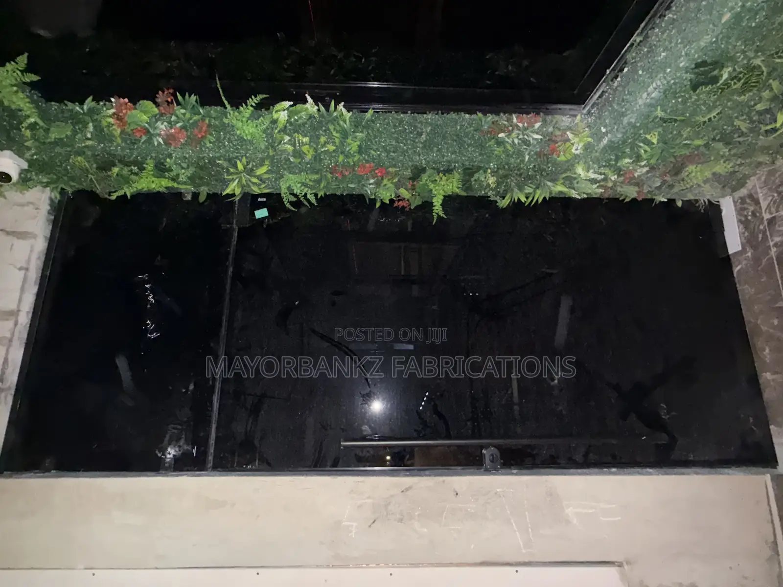 Dark Gray Glass Doors
