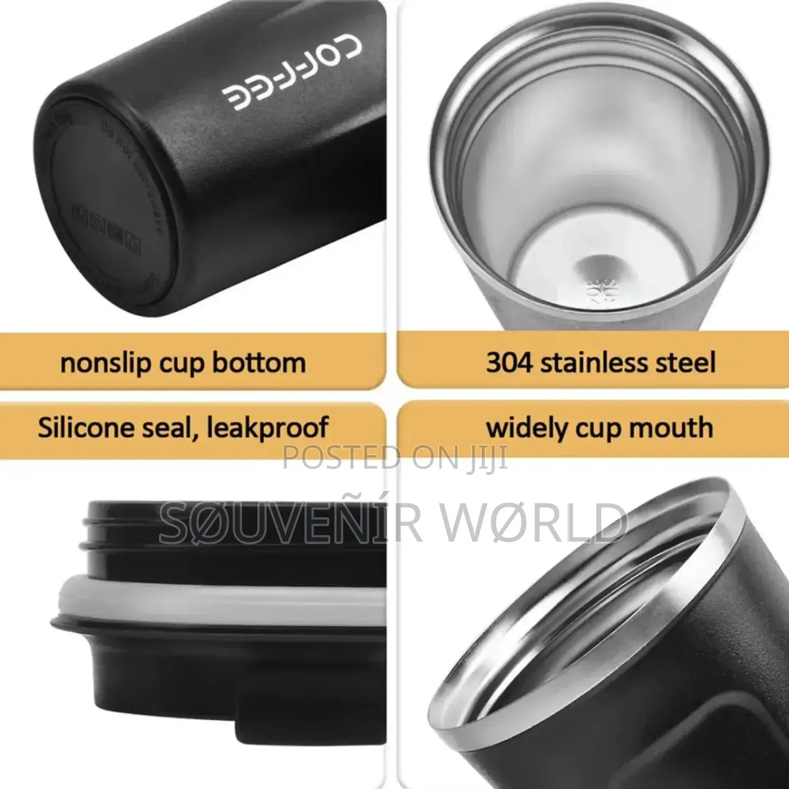 Stainless Steel Coffee Travel Mug – 450ml