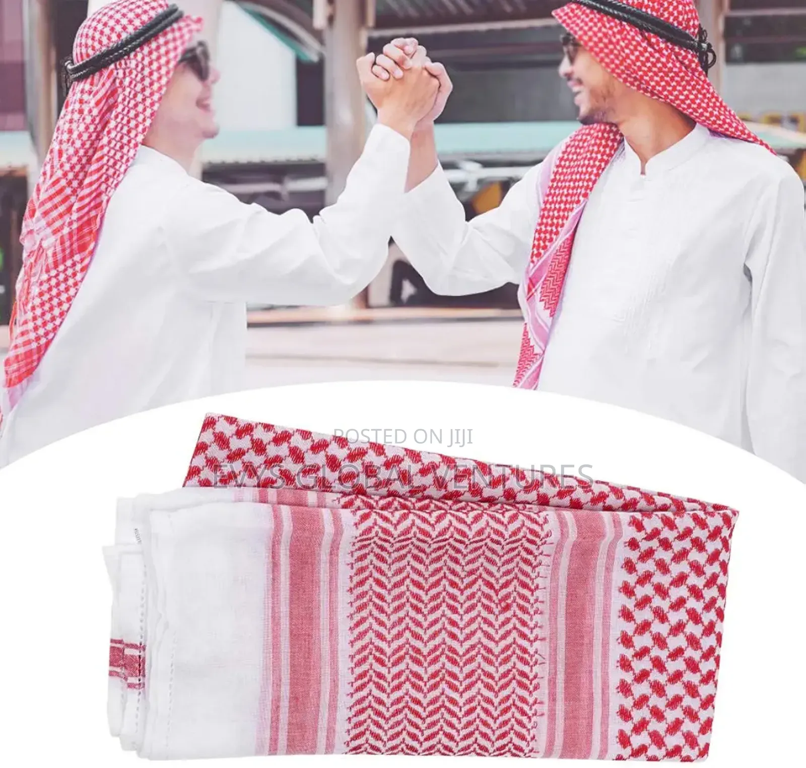 Large Muslim Arab Men Scarf Turban - 115cm