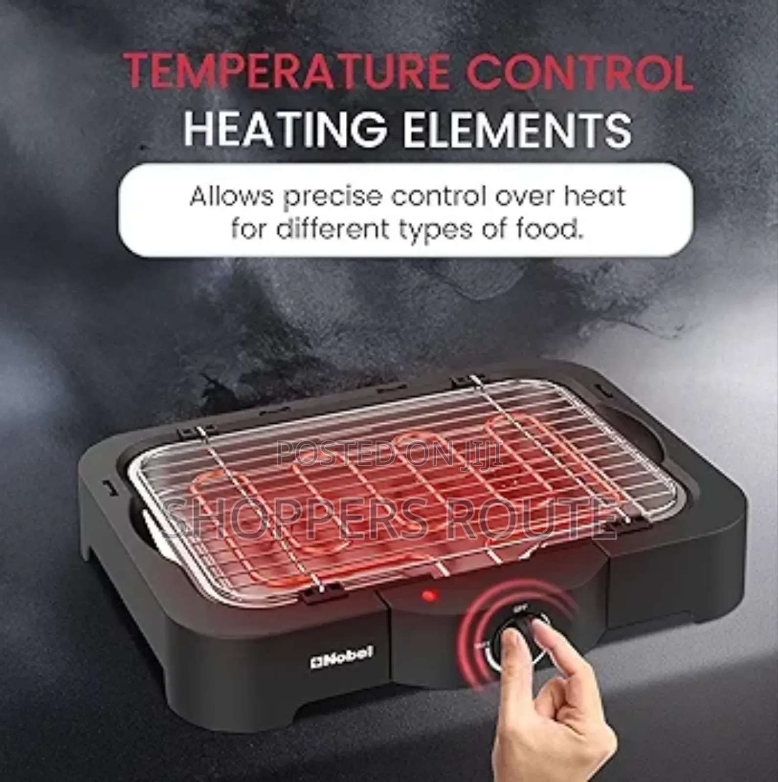 Nobel Electric Smokeless Indoor Grill 2300w Nbq007