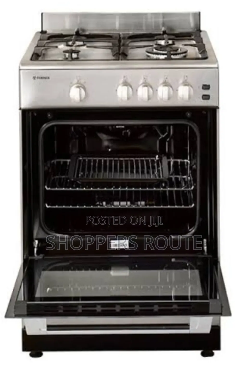 Teknix Tkgf61x 60cm 55-Litre 4 Burner Gas Cooker Stainless Steel