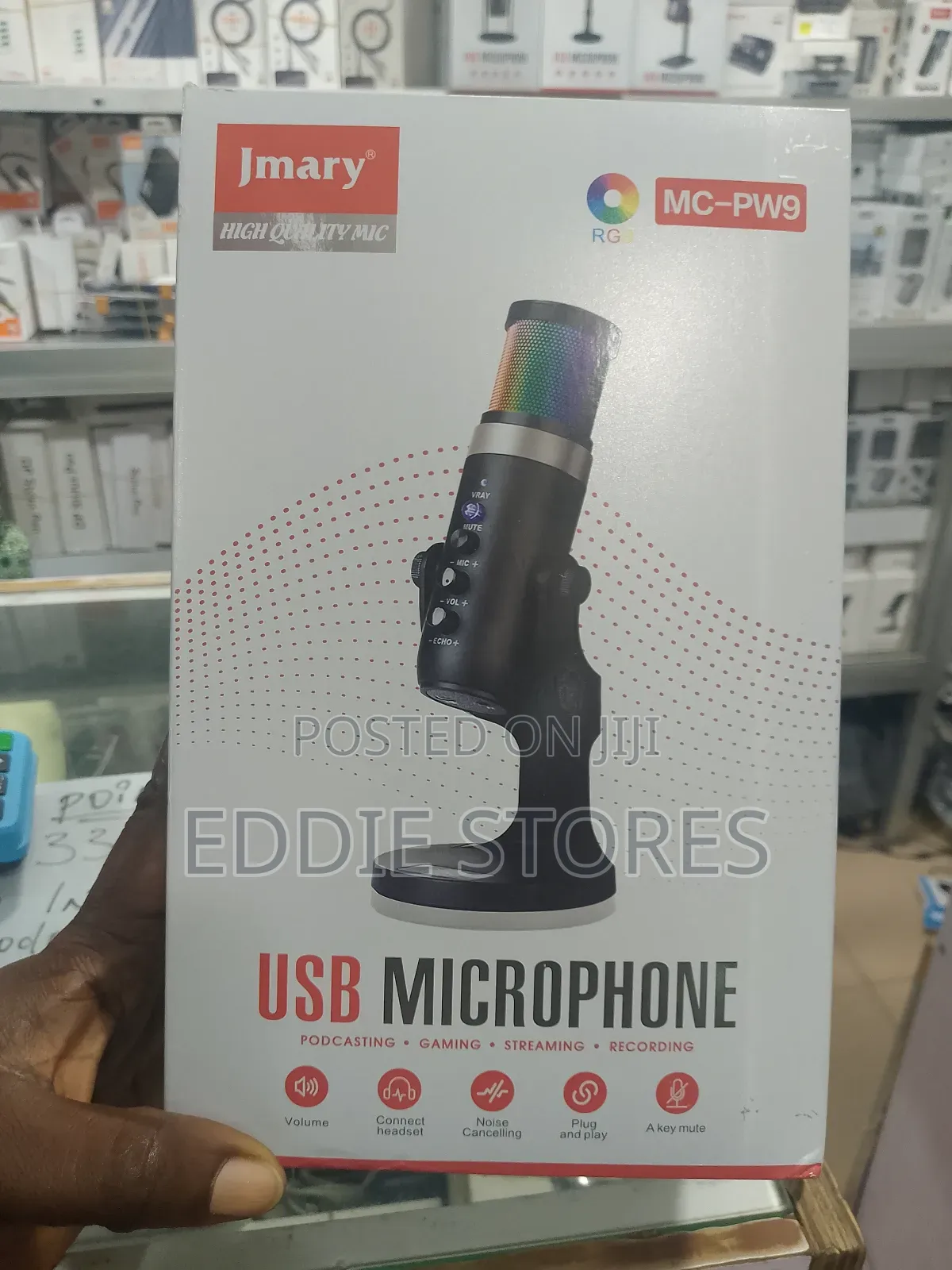 Jmary Mc Pw9 RGB Usb Recording Microphone