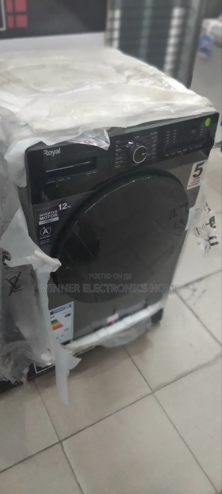 Royal 12kg Front Loader Washing Machine Wash And Spin