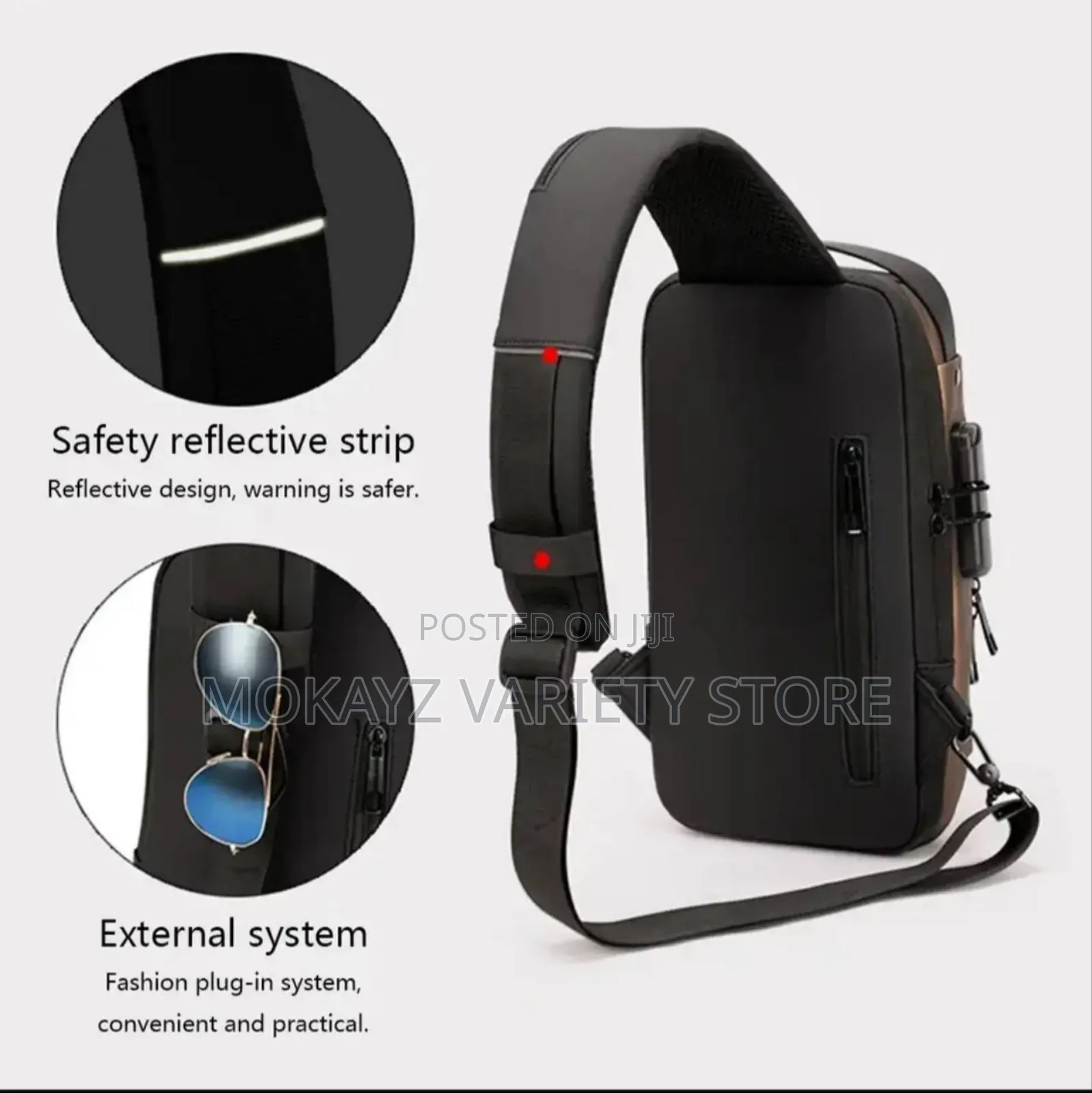 Anti-theft Multifunction Waterproof Travel Pack, Crossbody Unisex Bag