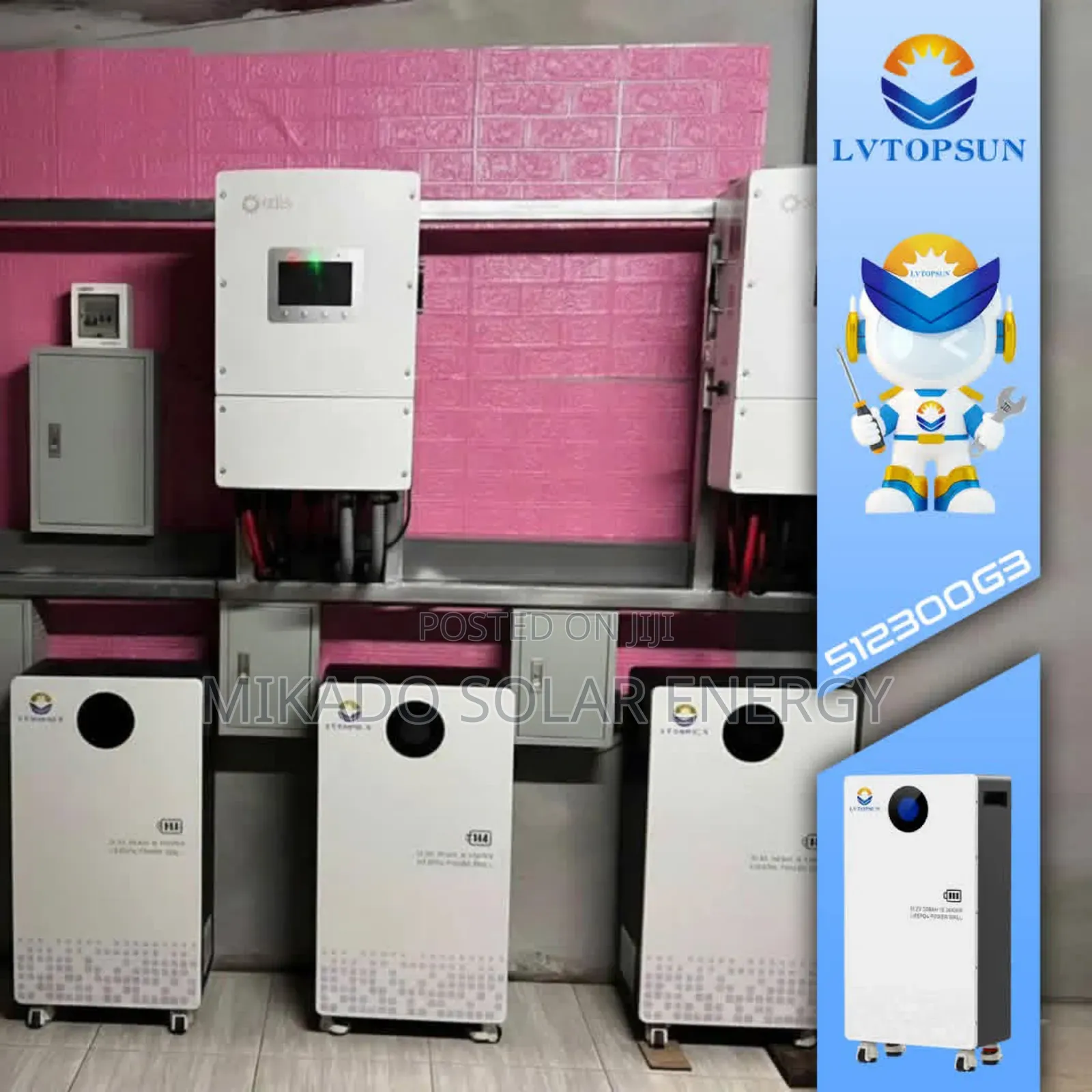 Lvtopsun 15kwh Lithium Battery (Lifepo4)–Durable, High Performance