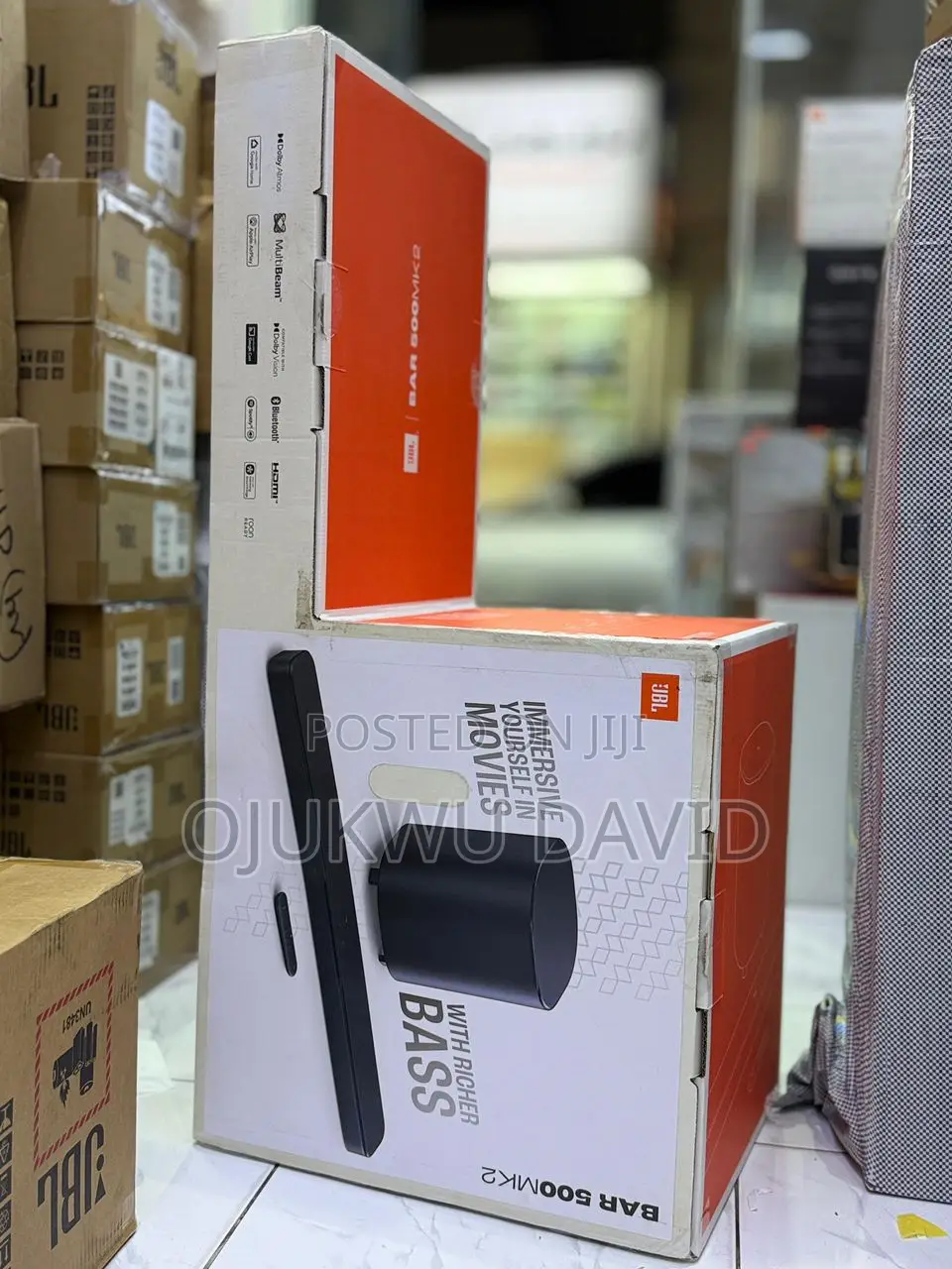 JBL Bar 500 Mk2 5.1 Channel 750watts Dolby Atmos Soundbar System