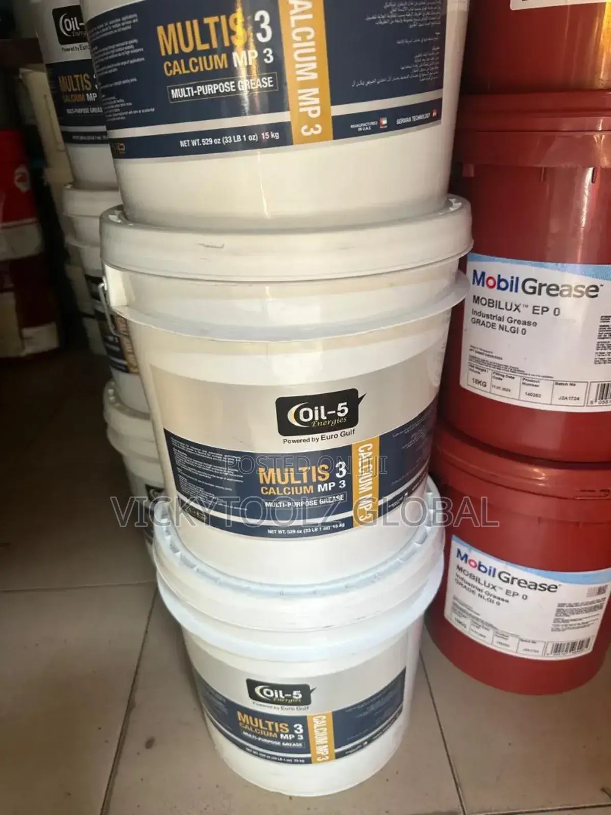 Oil-5 Euro Gulf Multis 3 Calcium Mp 3 Multi Purpose Grease (15kg)