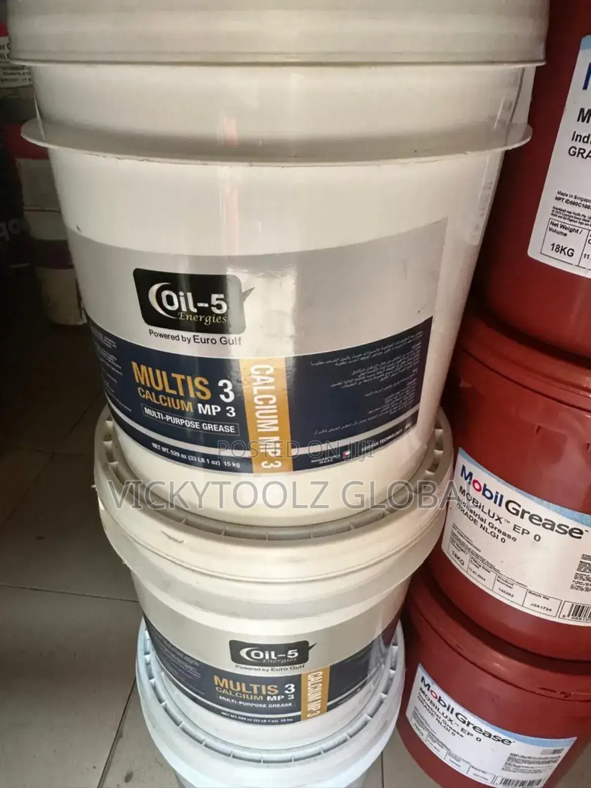 Oil-5 Euro Gulf Multis 3 Calcium Mp 3 Multi Purpose Grease (15kg)