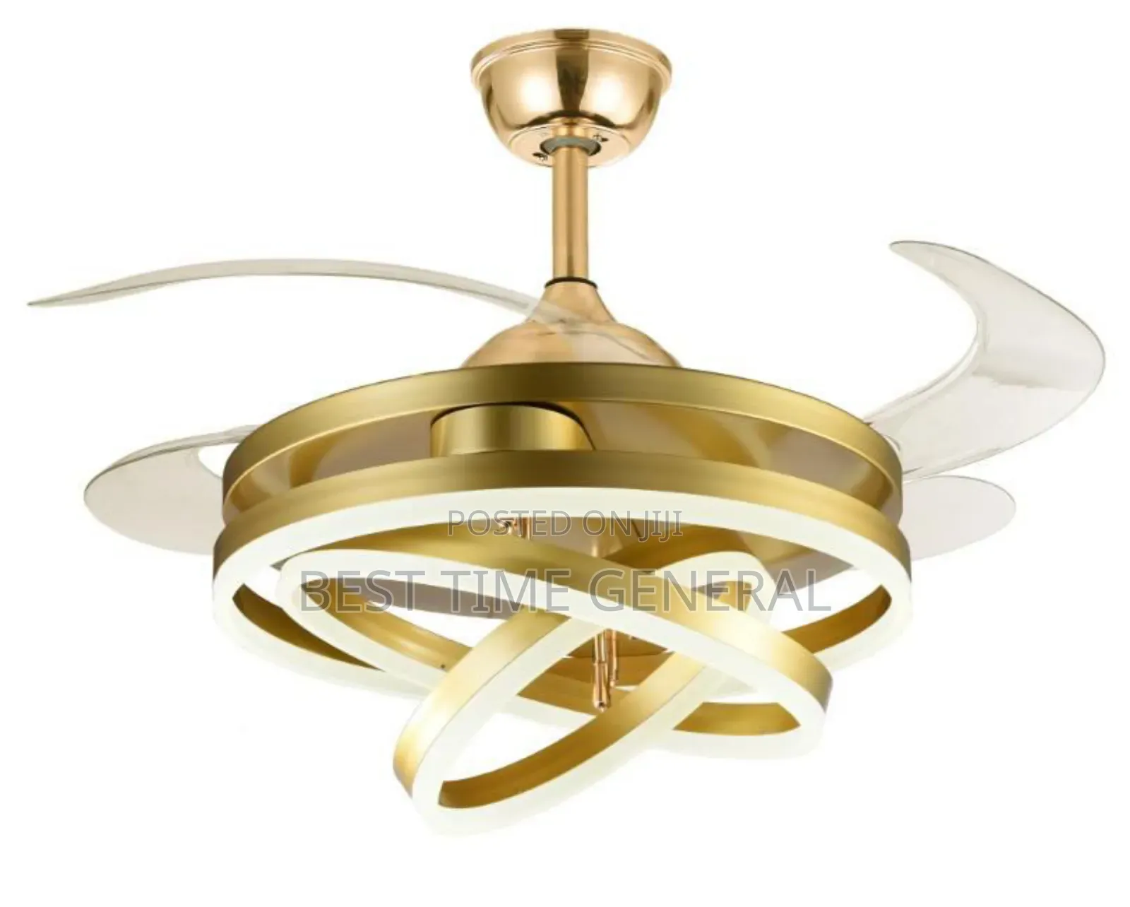 Luxury High Class Crystals Fan Light