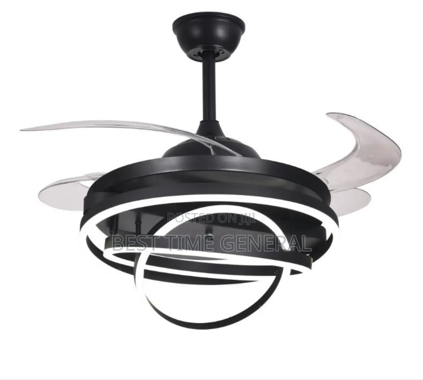 Luxury High Class Crystals Fan Light