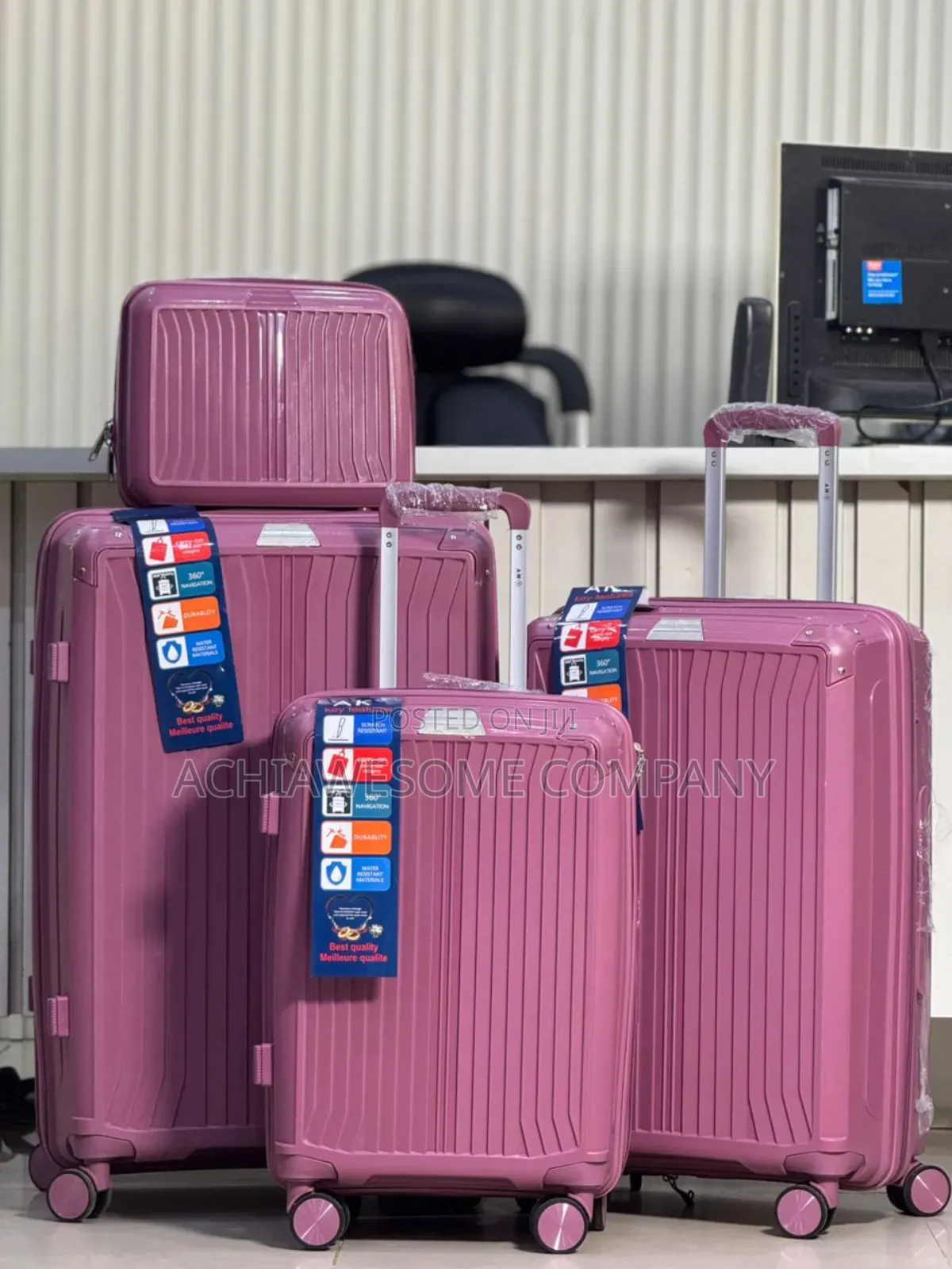 Set Of Unbreakable Rubber Luggage