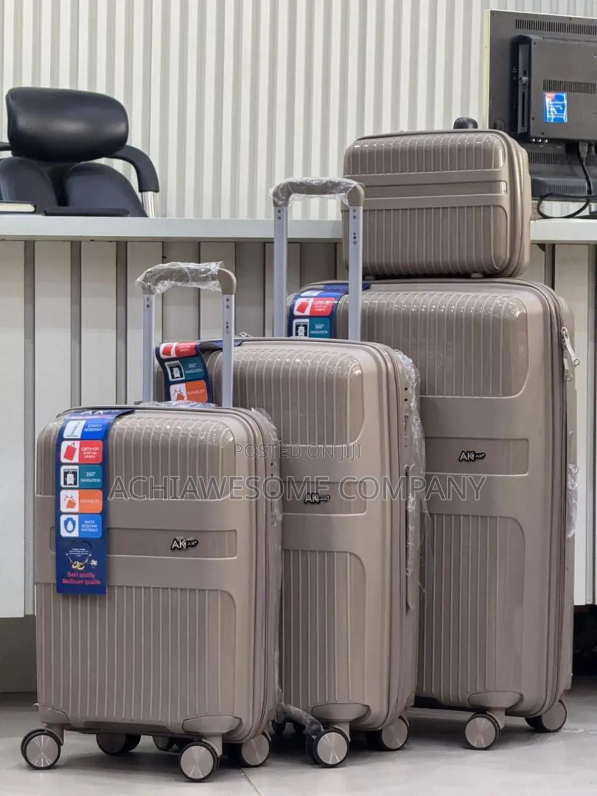 Set Of Unbreakable Rubber Luggage Big Range