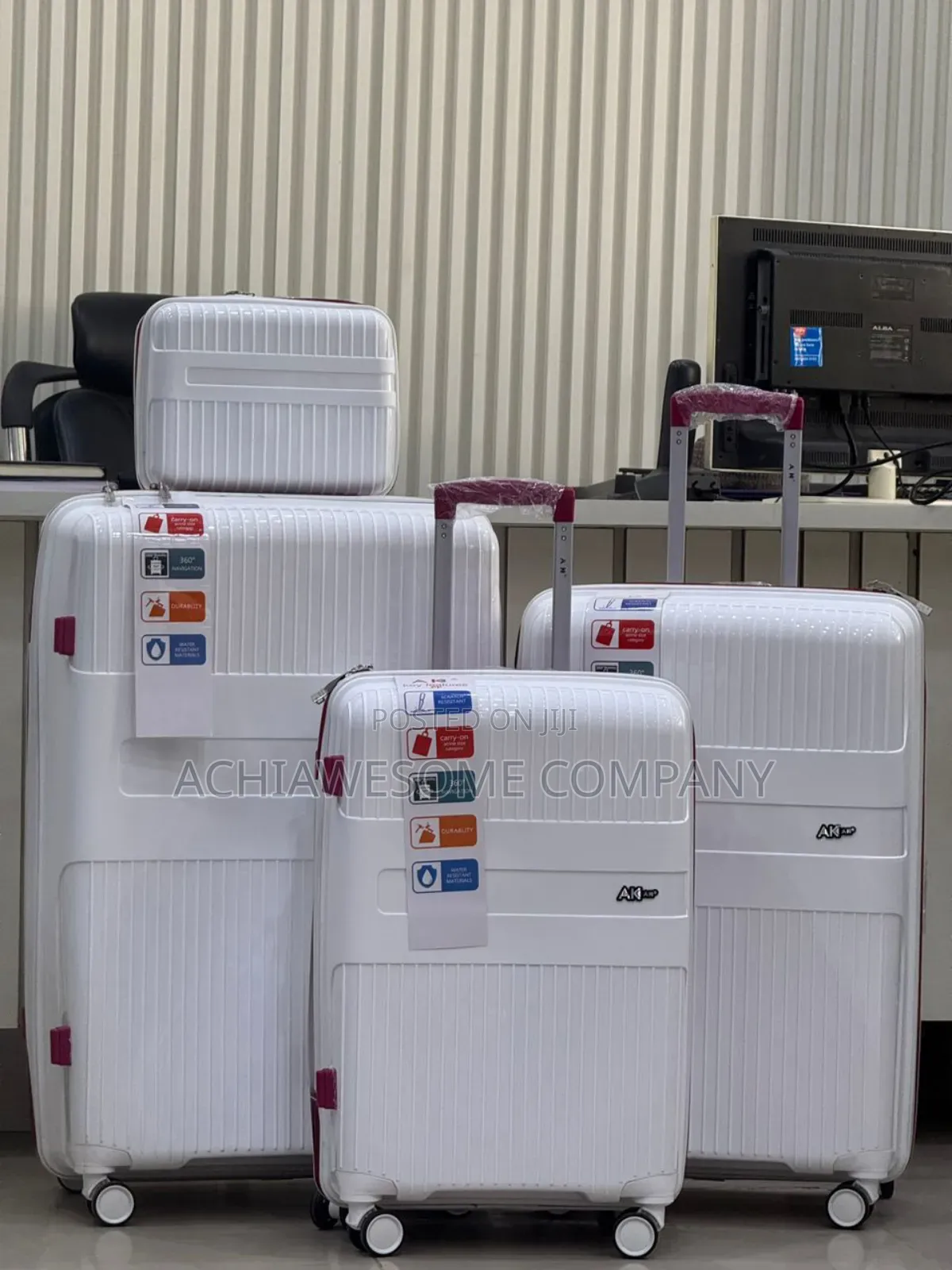Set Of Unbreakable Rubber Luggage Big Range