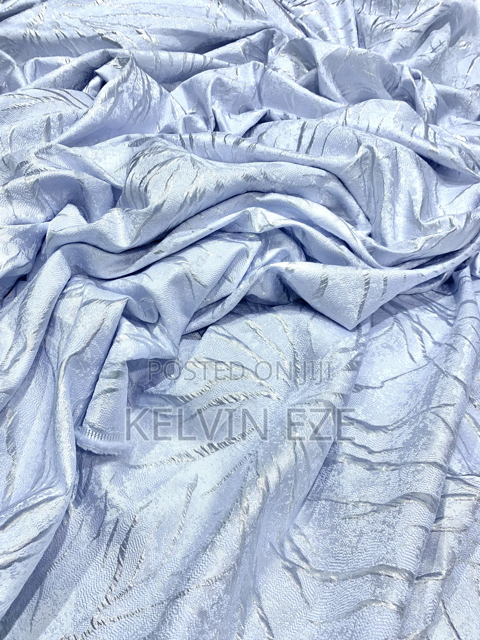 Beautifully Designed White Damask Fabric