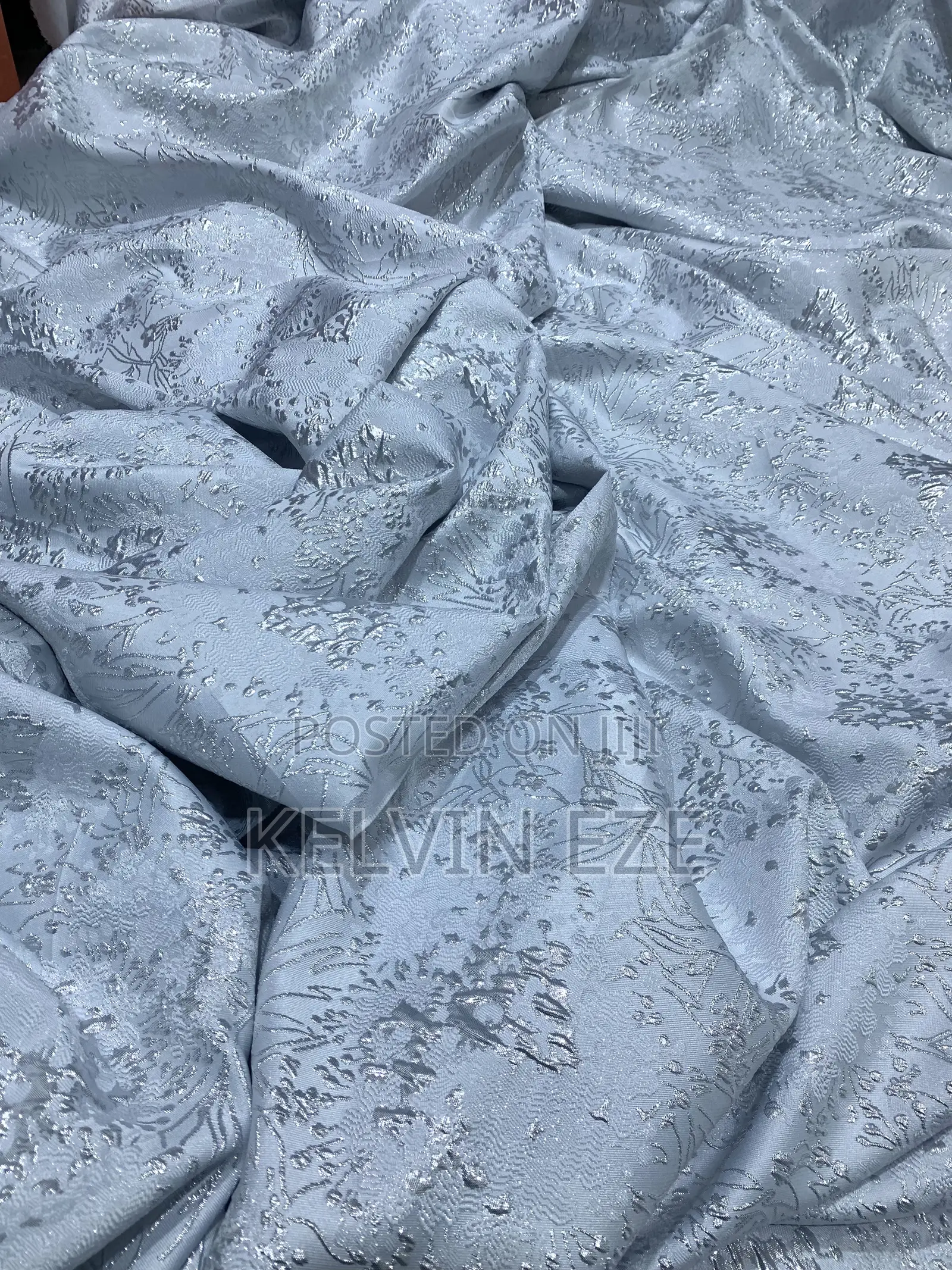 Premium White Damask Fabric With Beautiful Pattern